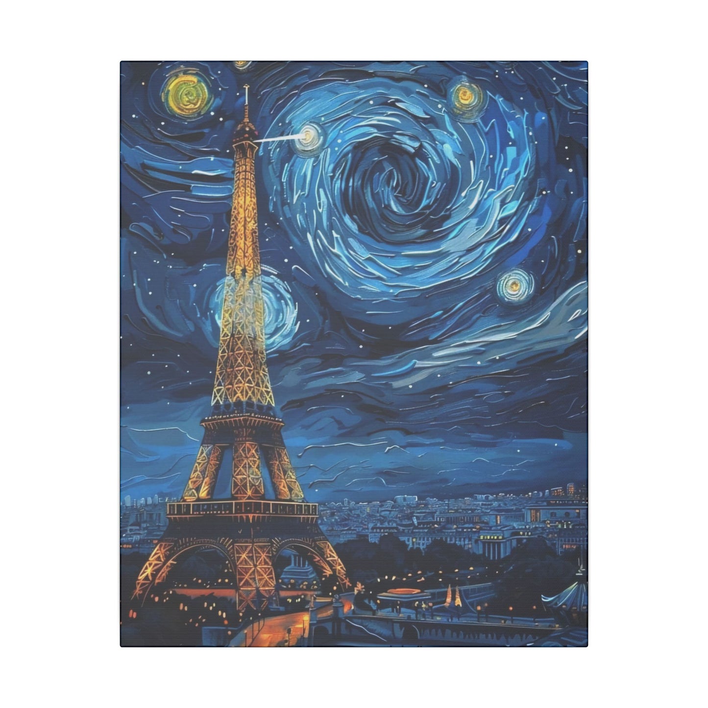 Canvas Paris Meets Van Gogh: A Masterpiece for Your Wall