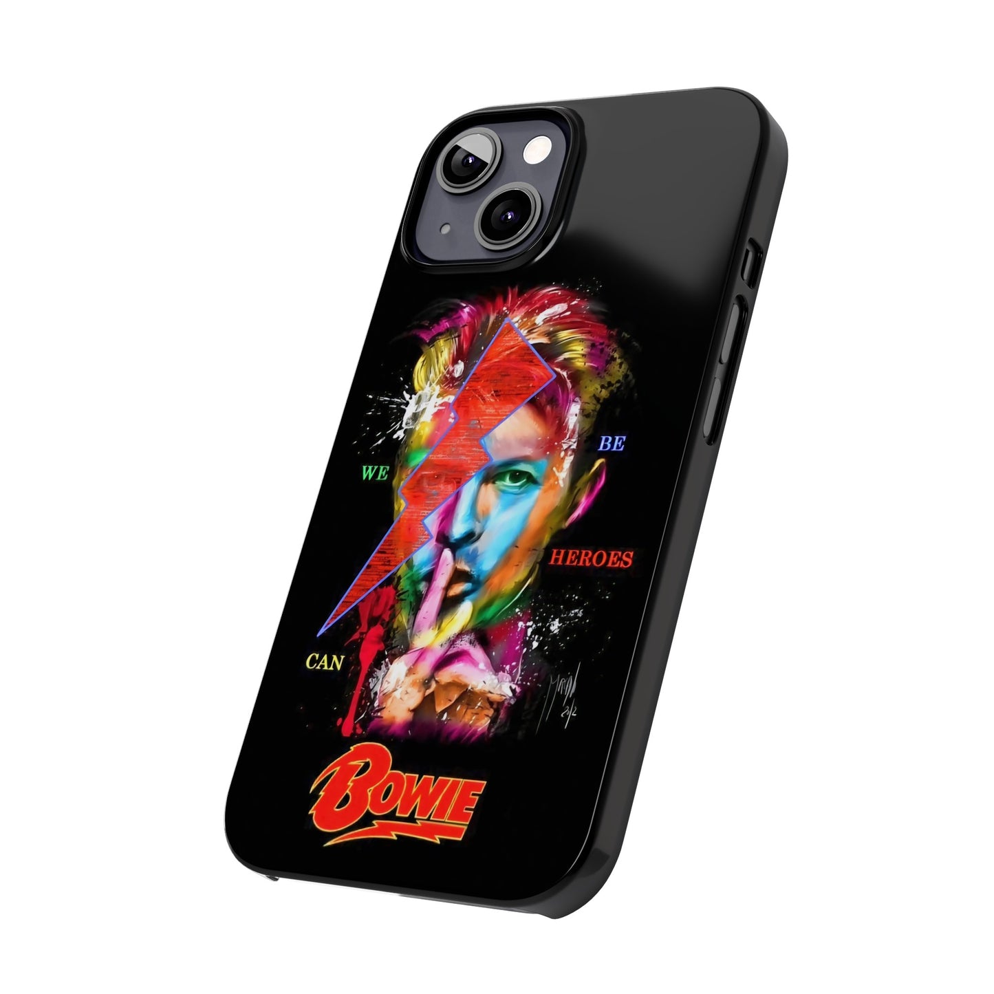 David Bowie: We Can Be Heroes" iPhone 15, 14, 13, 12 Cases