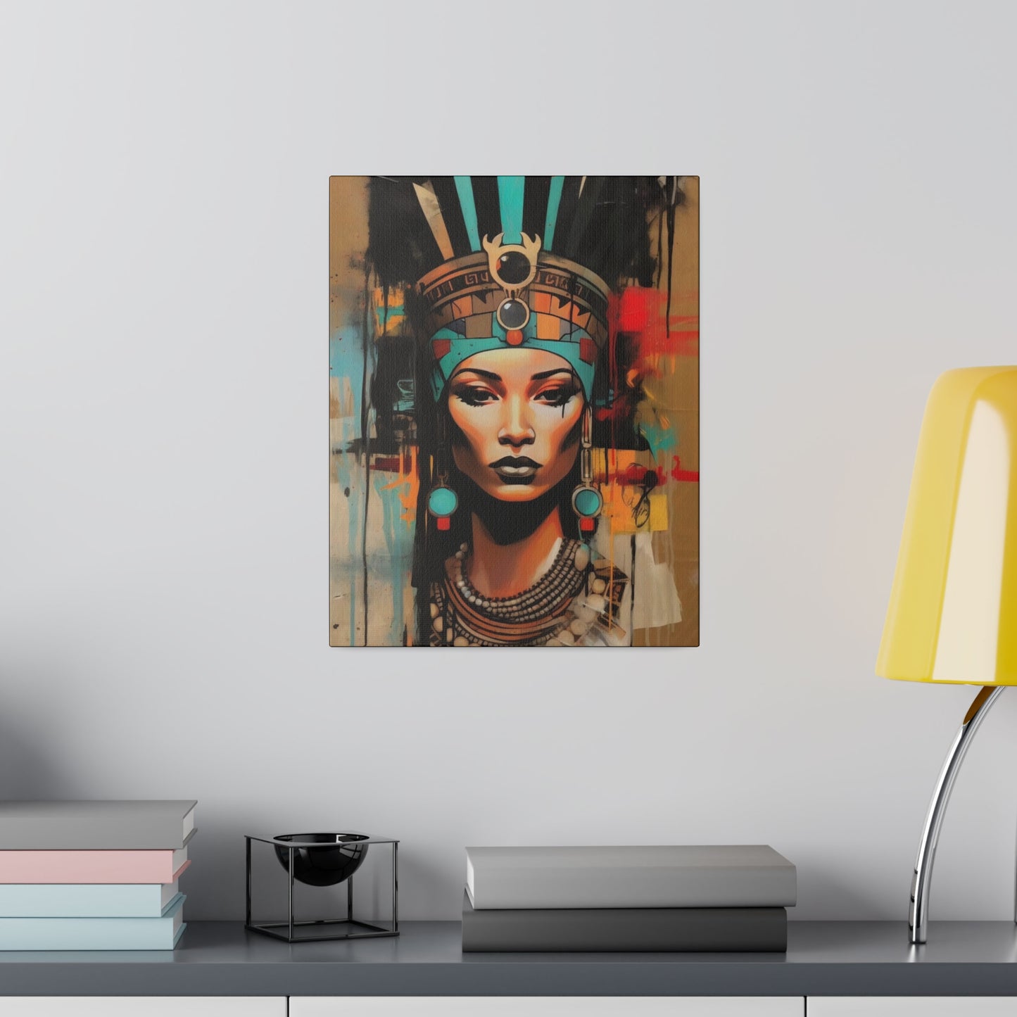 Pharaoh Queen of Egypt: Regal Wall Art - Canvas