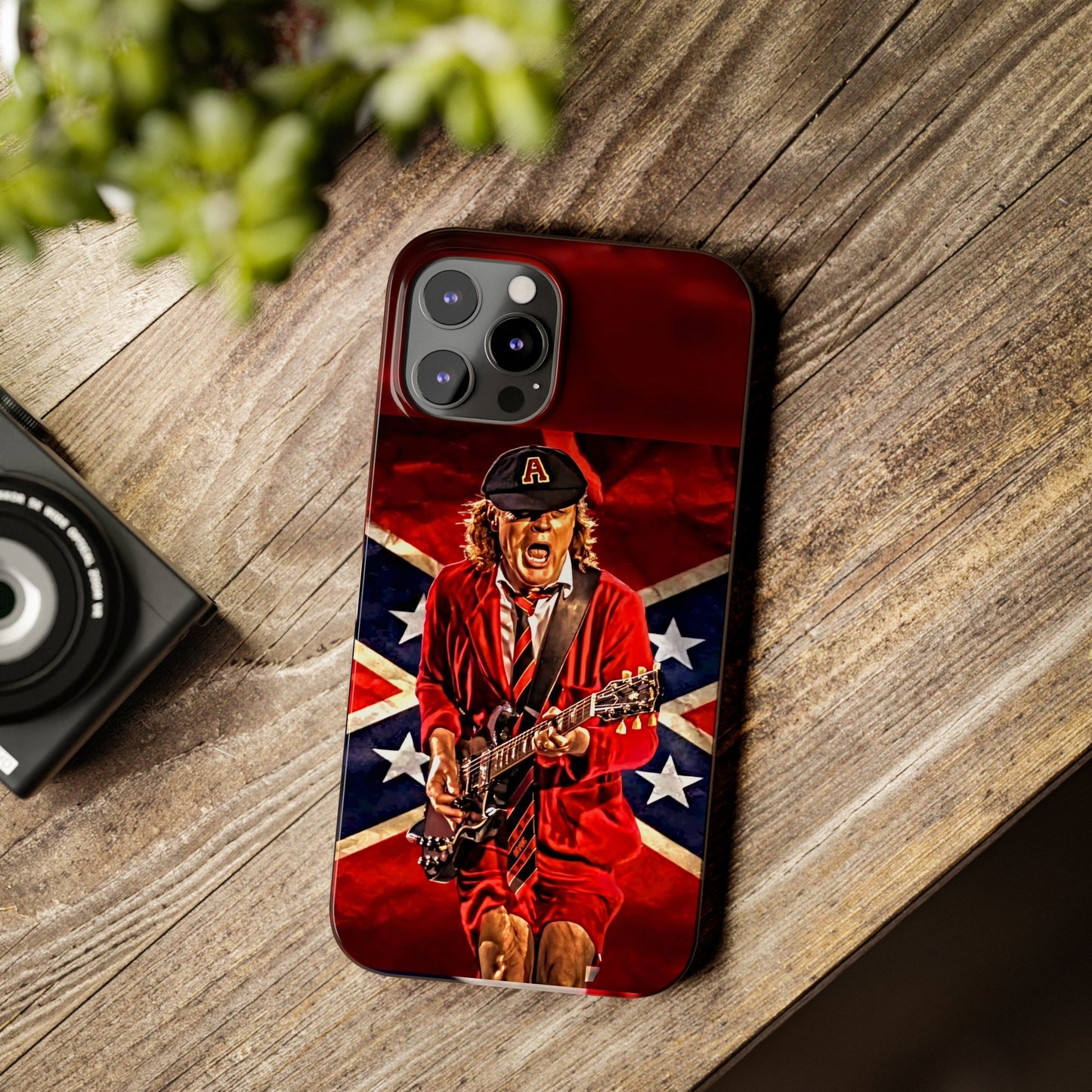 ACDC, with Angus Young Iphone 15, 14, 13, 12 Cases