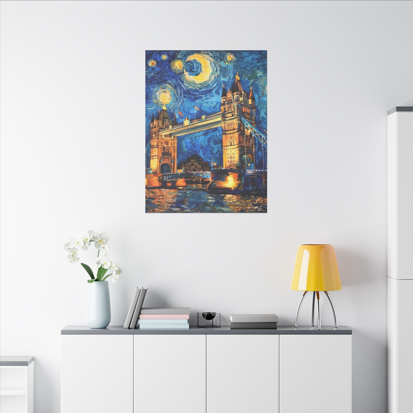 Canvas London Bridge meets Van Gogh Style