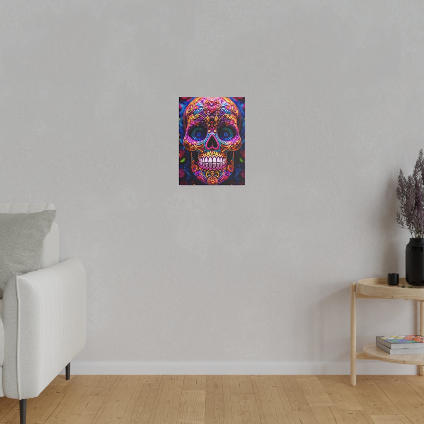 Colorful Skullhead: Mexican Style Canvas