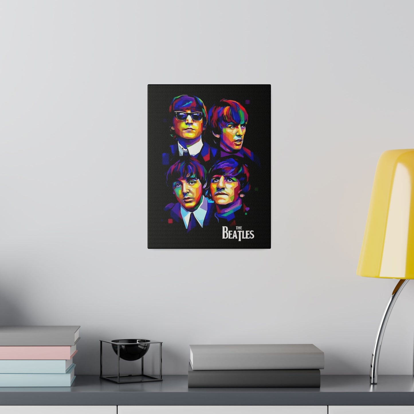 The Beatles Black Portret - Canvas