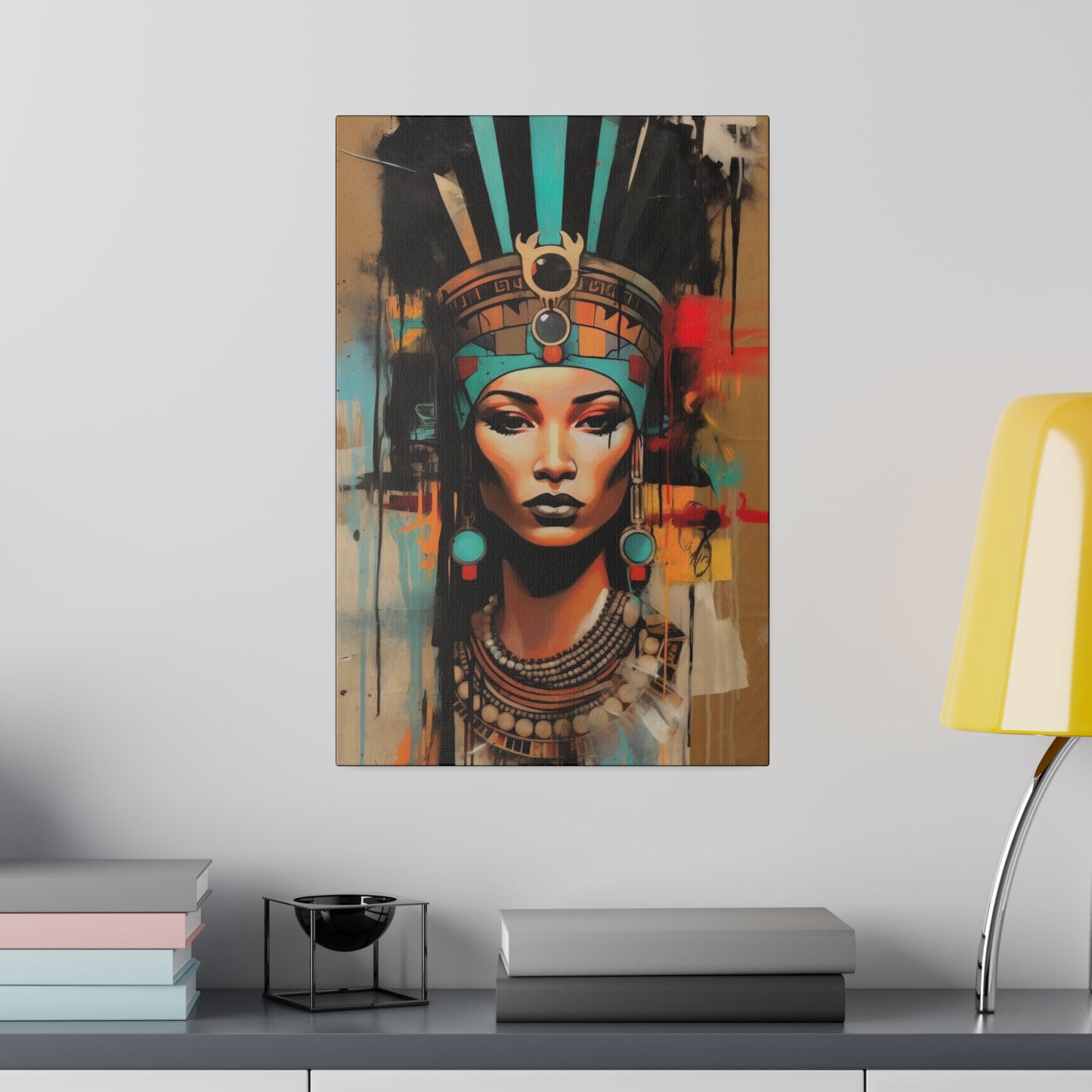 Pharaoh Queen of Egypt: Regal Wall Art - Canvas