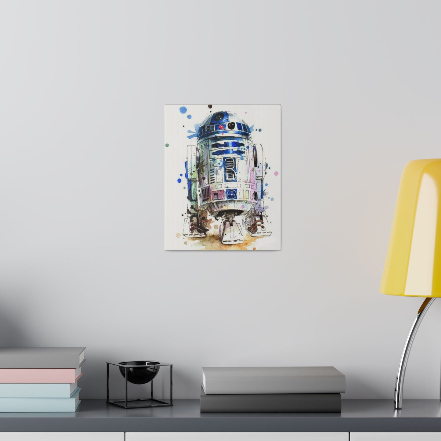 Star Wars R2-D2 Watercolor Art Canvas: Droid Delight