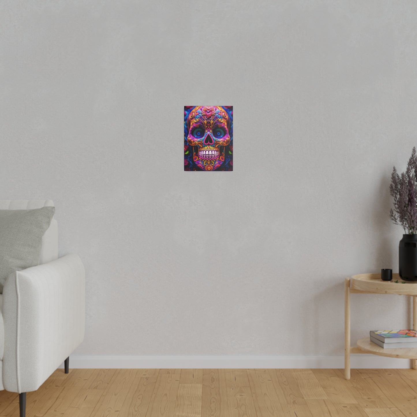 Colorful Skullhead: Mexican Style Canvas