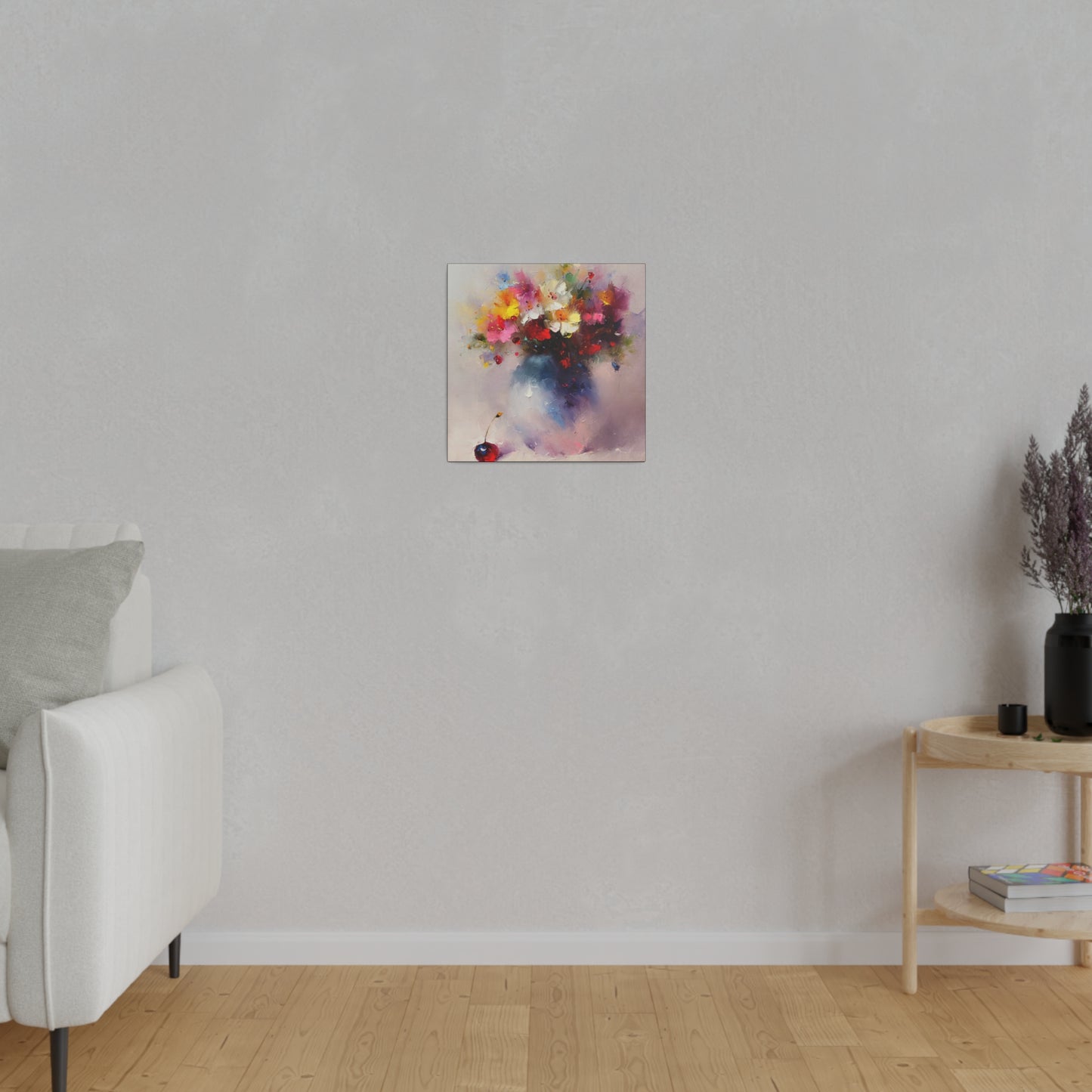 Blossoms of Joy: A Stairway to Cherish - Canvas