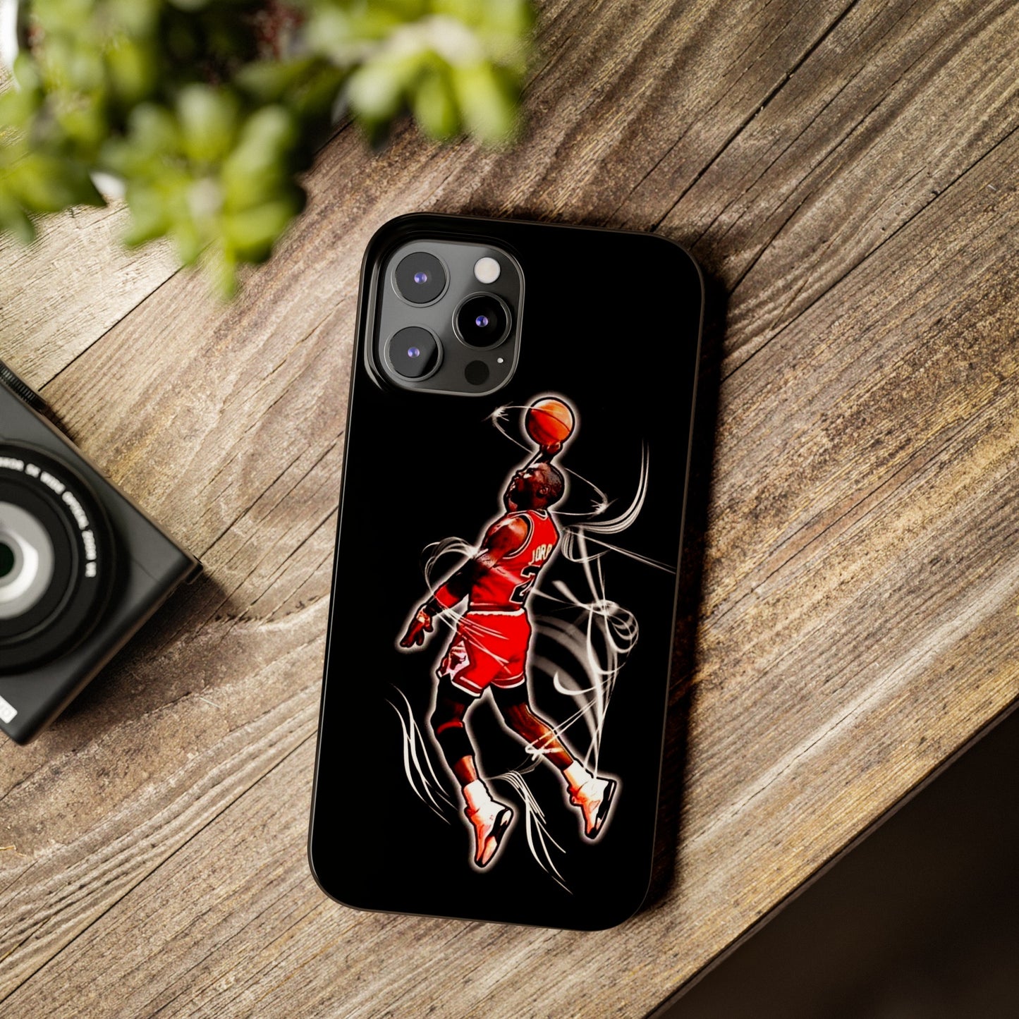 Michael Jordan Dunks and Scores" iPhone 15, 14, 13, 12, 11 Cases