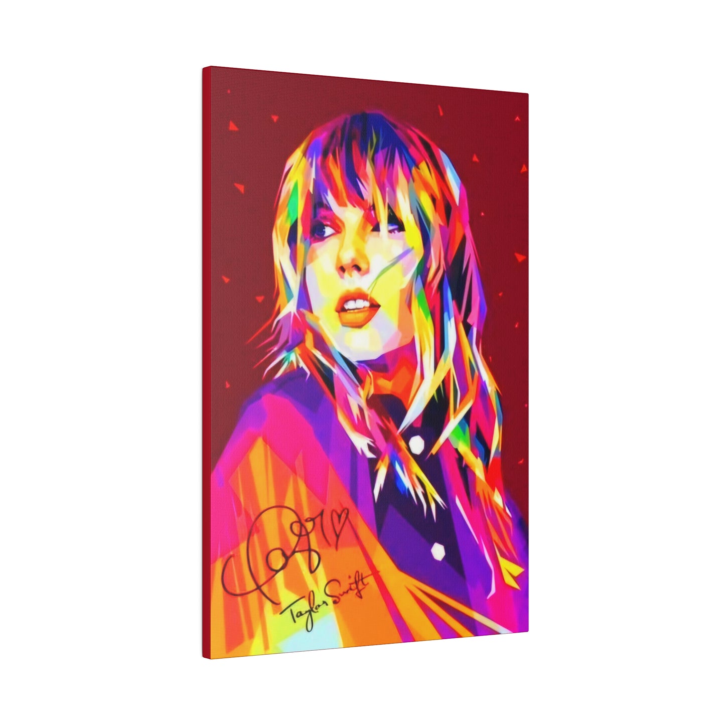 Taylor Swift Wall Art with Signature - Canvas