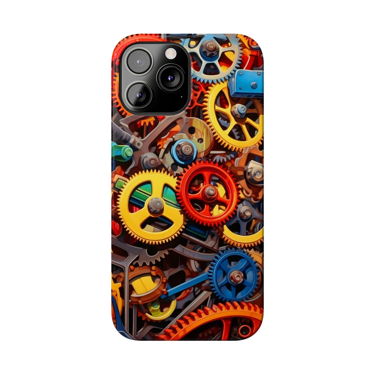 Colorful Gears: Iphone 15, 14, 13, 12 Cases