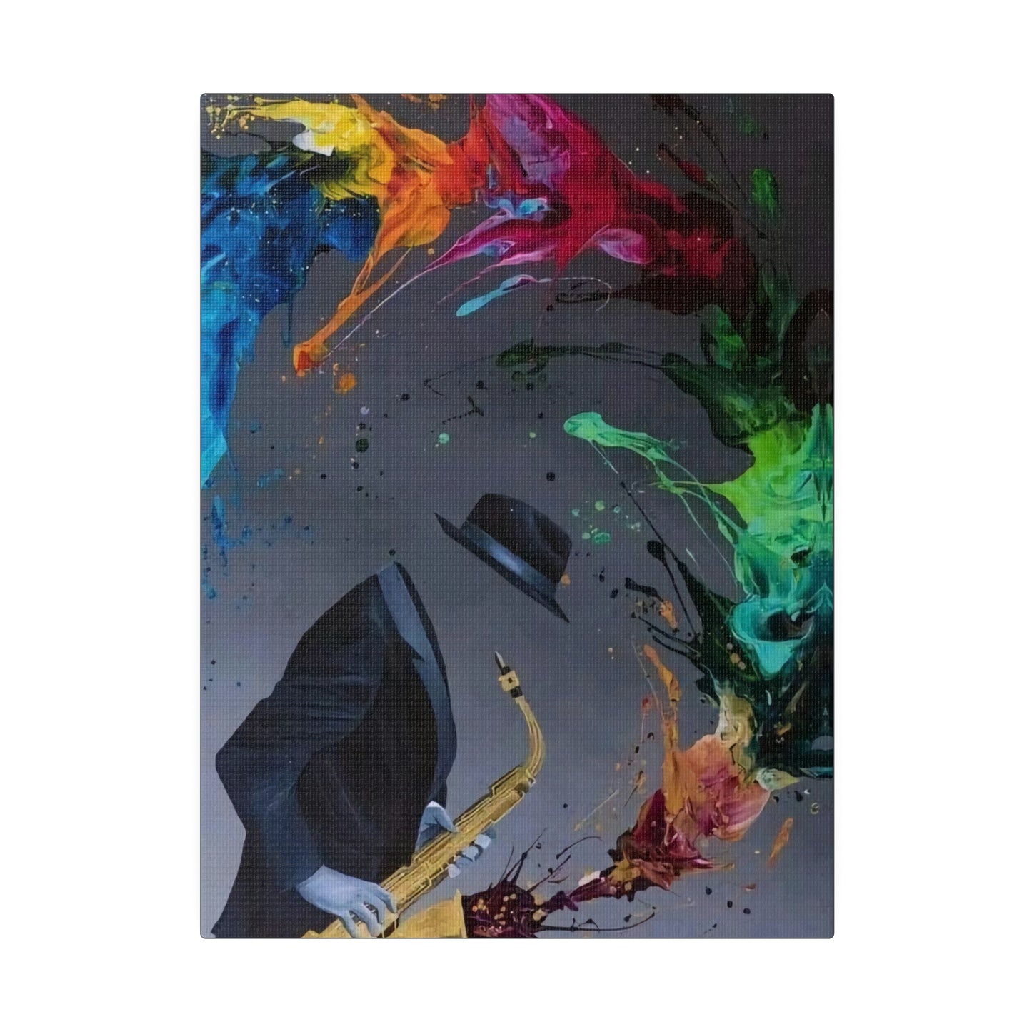 Saxophonist Symphony: Music-Inspired - Canvas