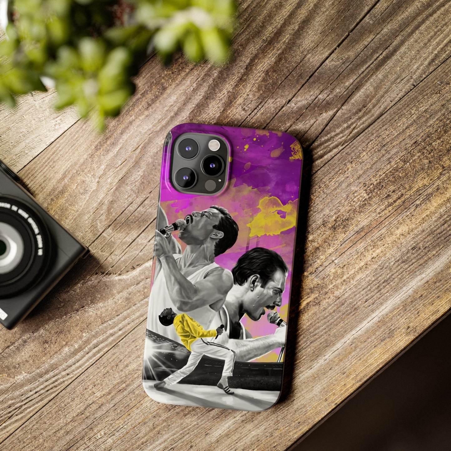Queen Freddie Mercury on Live Aid IPhone 15, 14, 13, 12 Cases