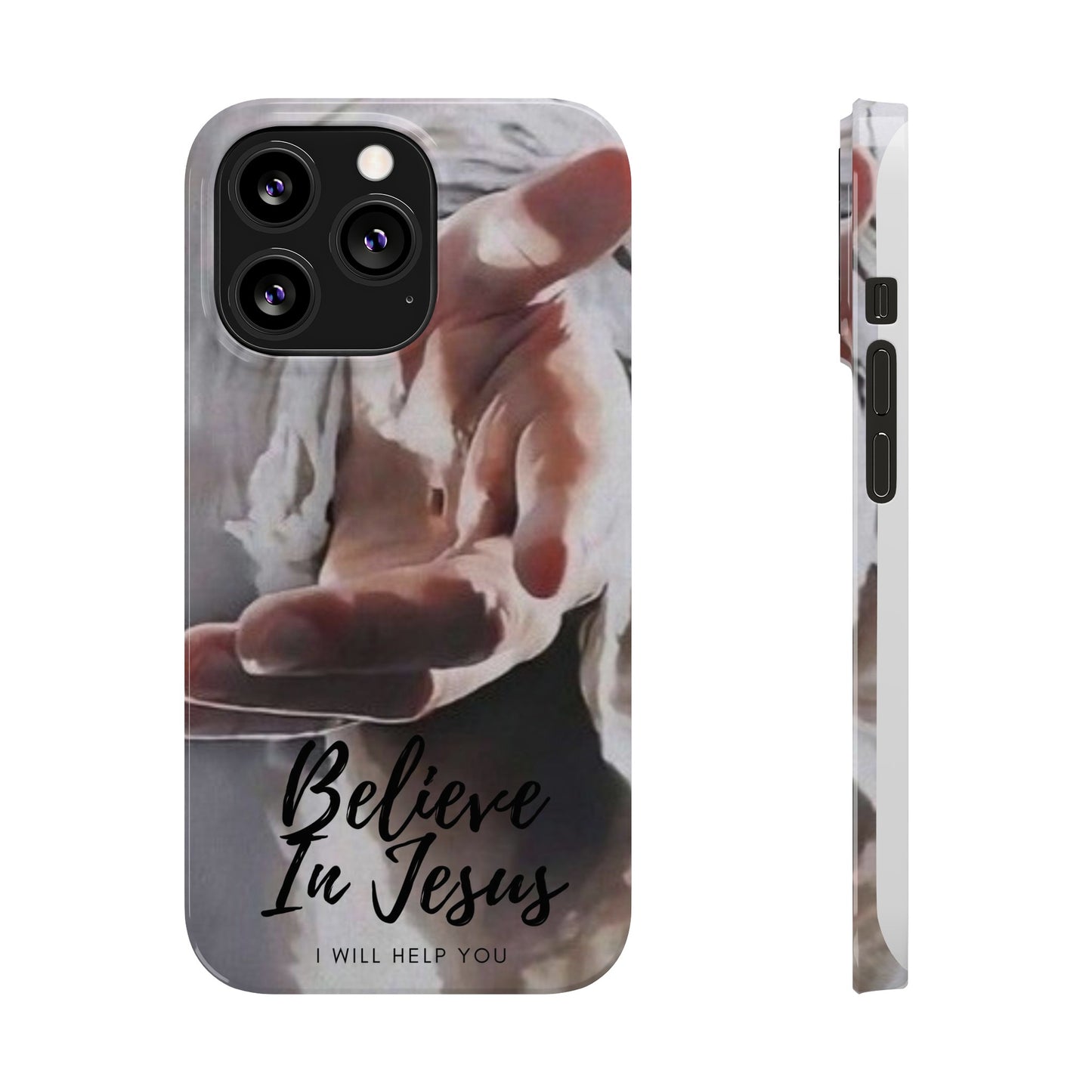 Believe: Jesus Reaches Out His Hand" iPhone 15, 14, 13, 12, Cases