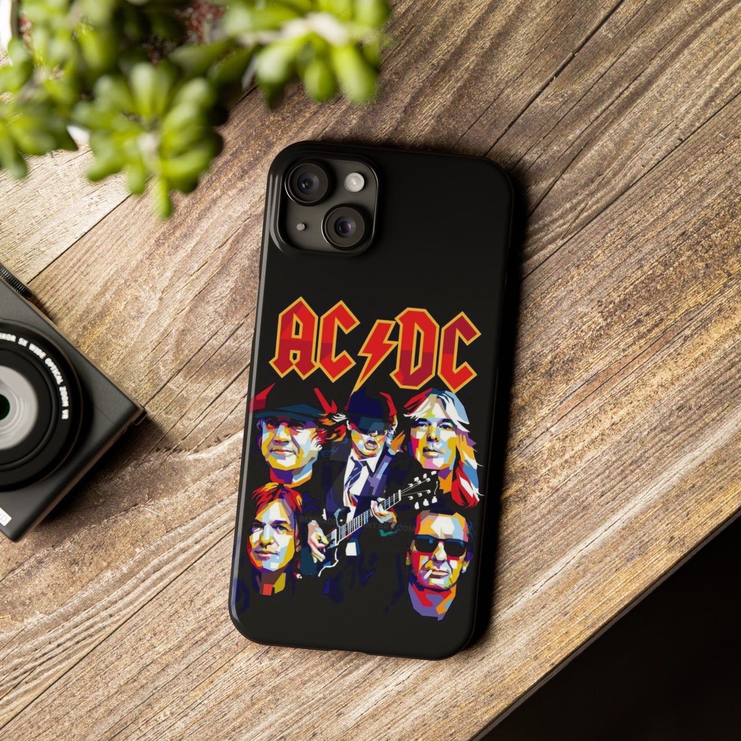 AC/DC IPhone 15, 14, 13, 12 Cases - Art design