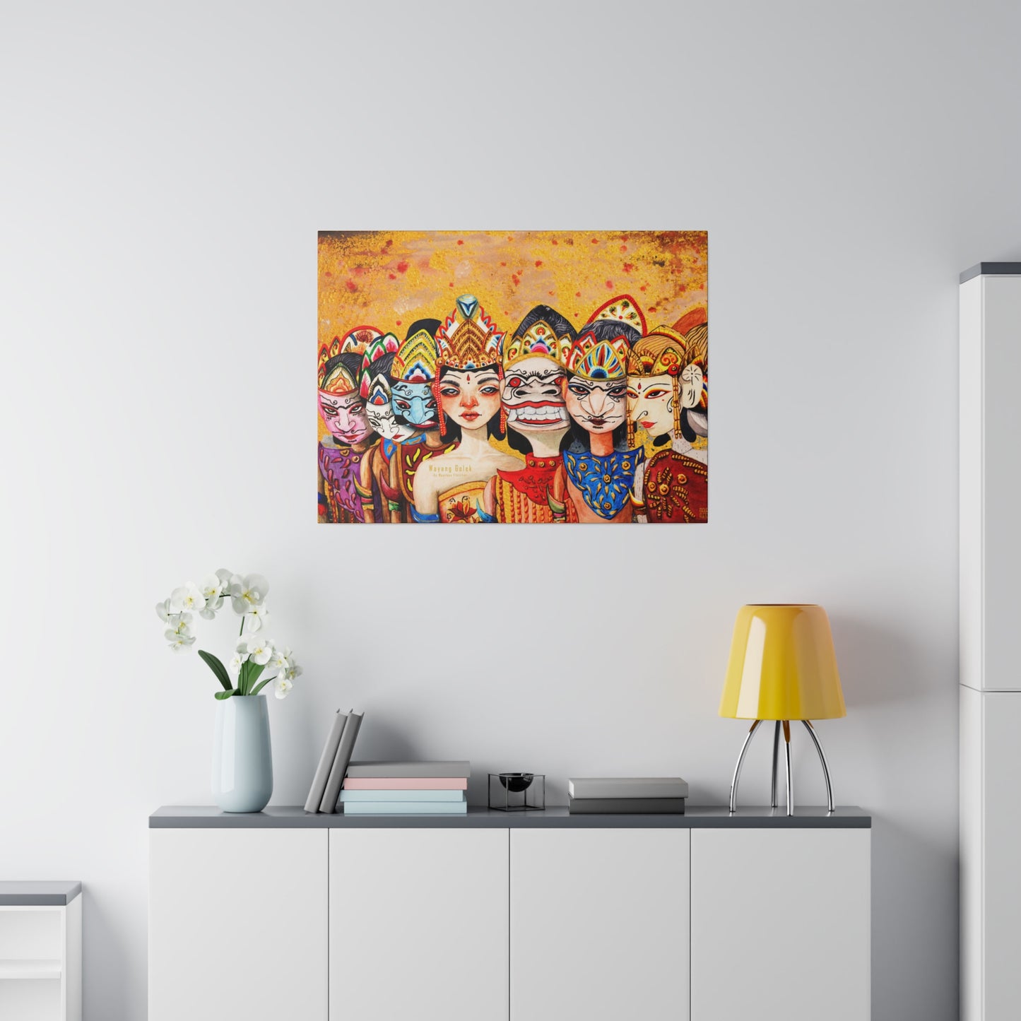 Wayang Art of Indonesia: Wall Decor - Canvas