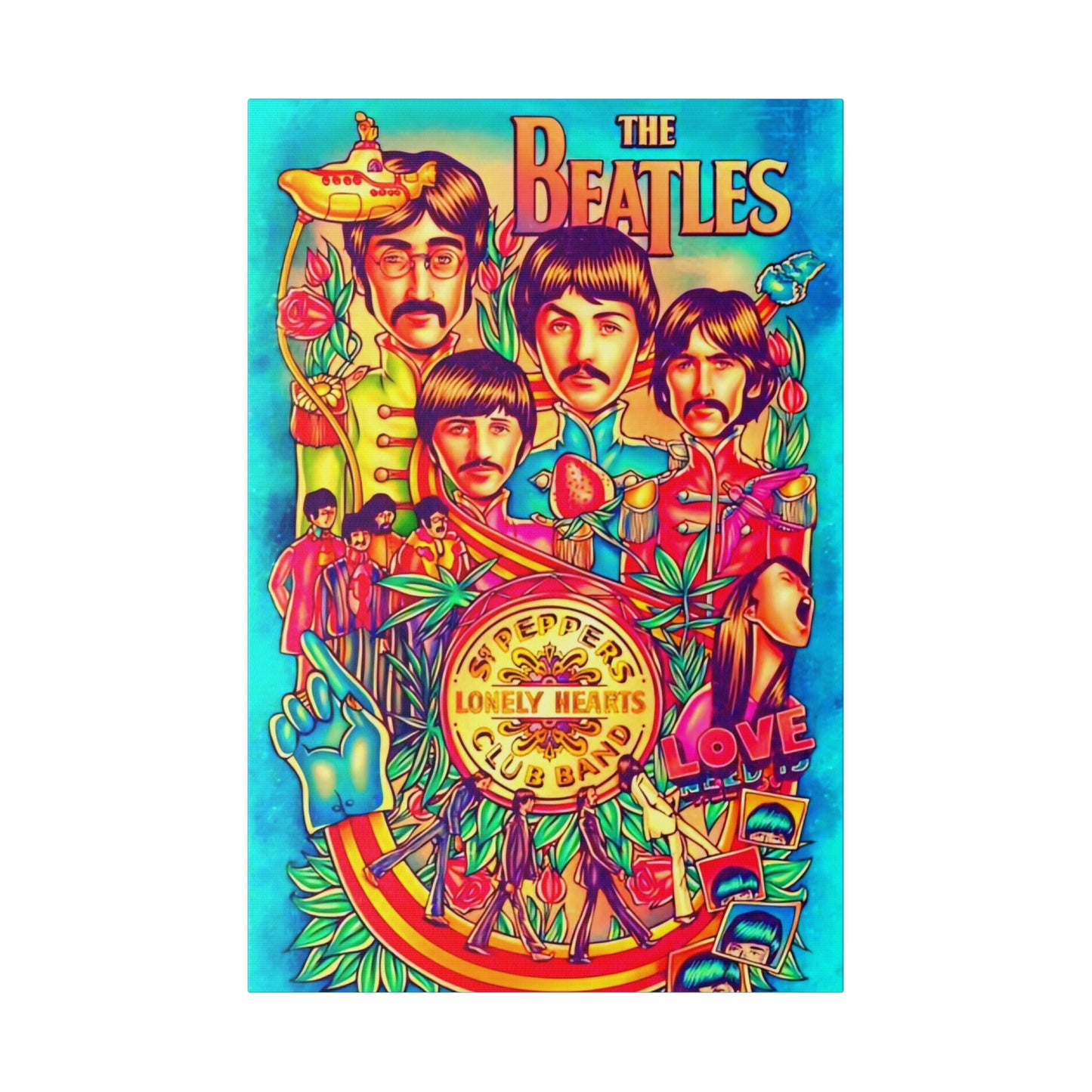 The Beatles, St Pepper Lonely Hearts Club band - Canvas