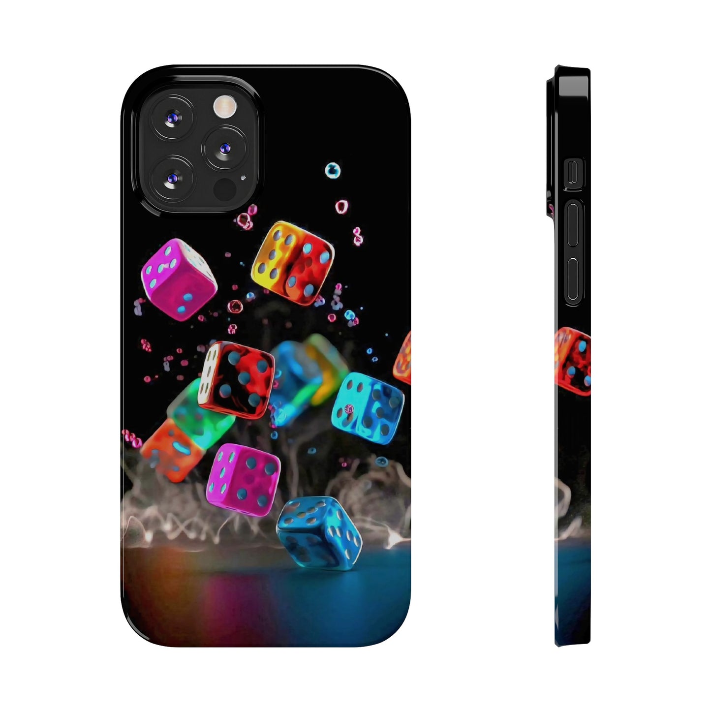 Falling Colorful Cubes, Iphone 15, 14, 13, 12 Cases