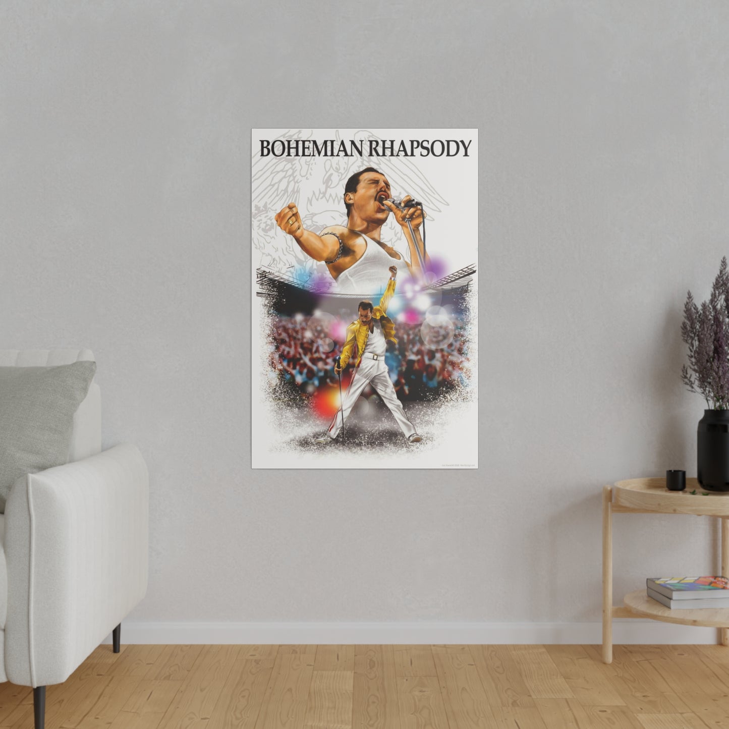 Bohemian Rhapsody Tribute: Freddy Mercury & Queen Canvas