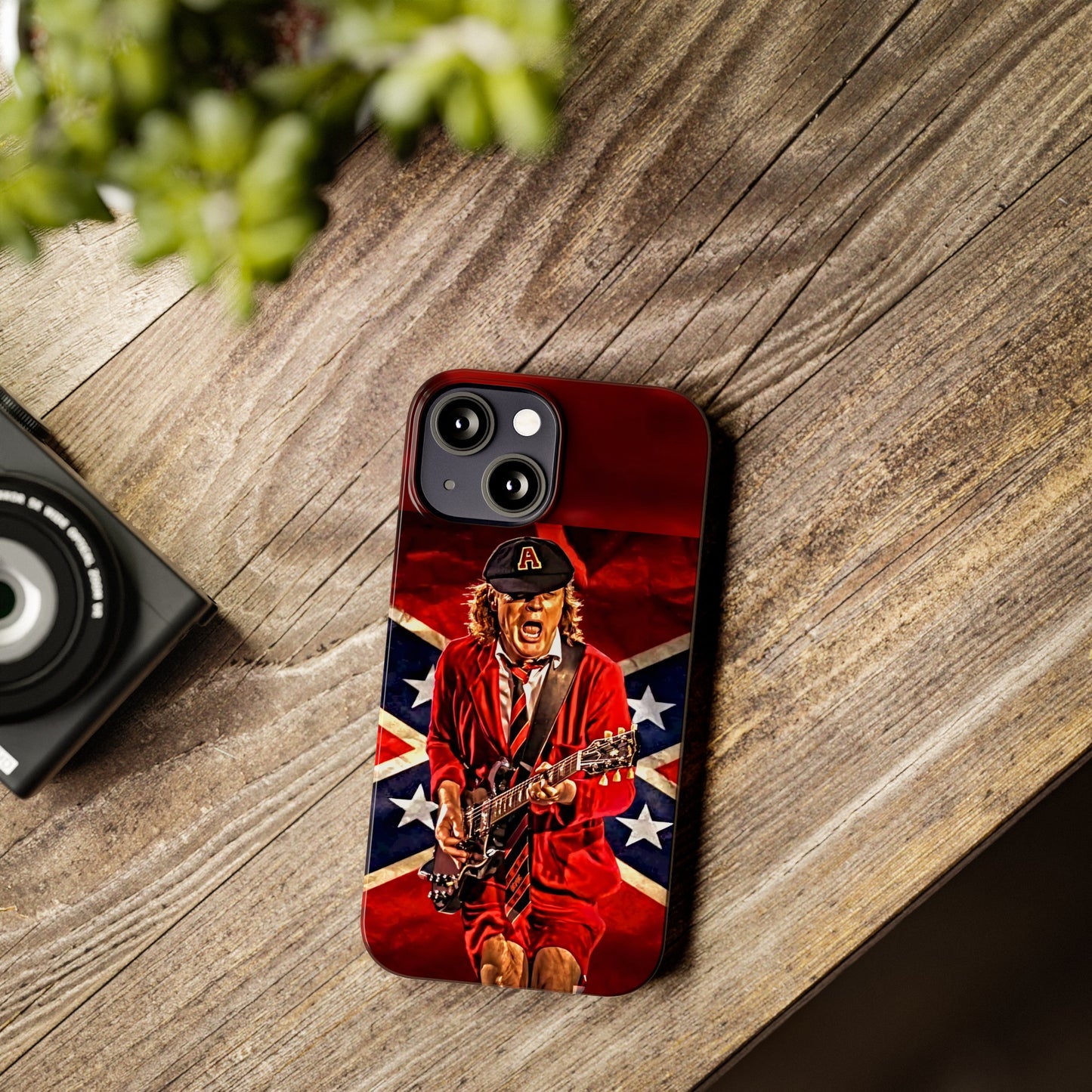 ACDC, with Angus Young Iphone 15, 14, 13, 12 Cases