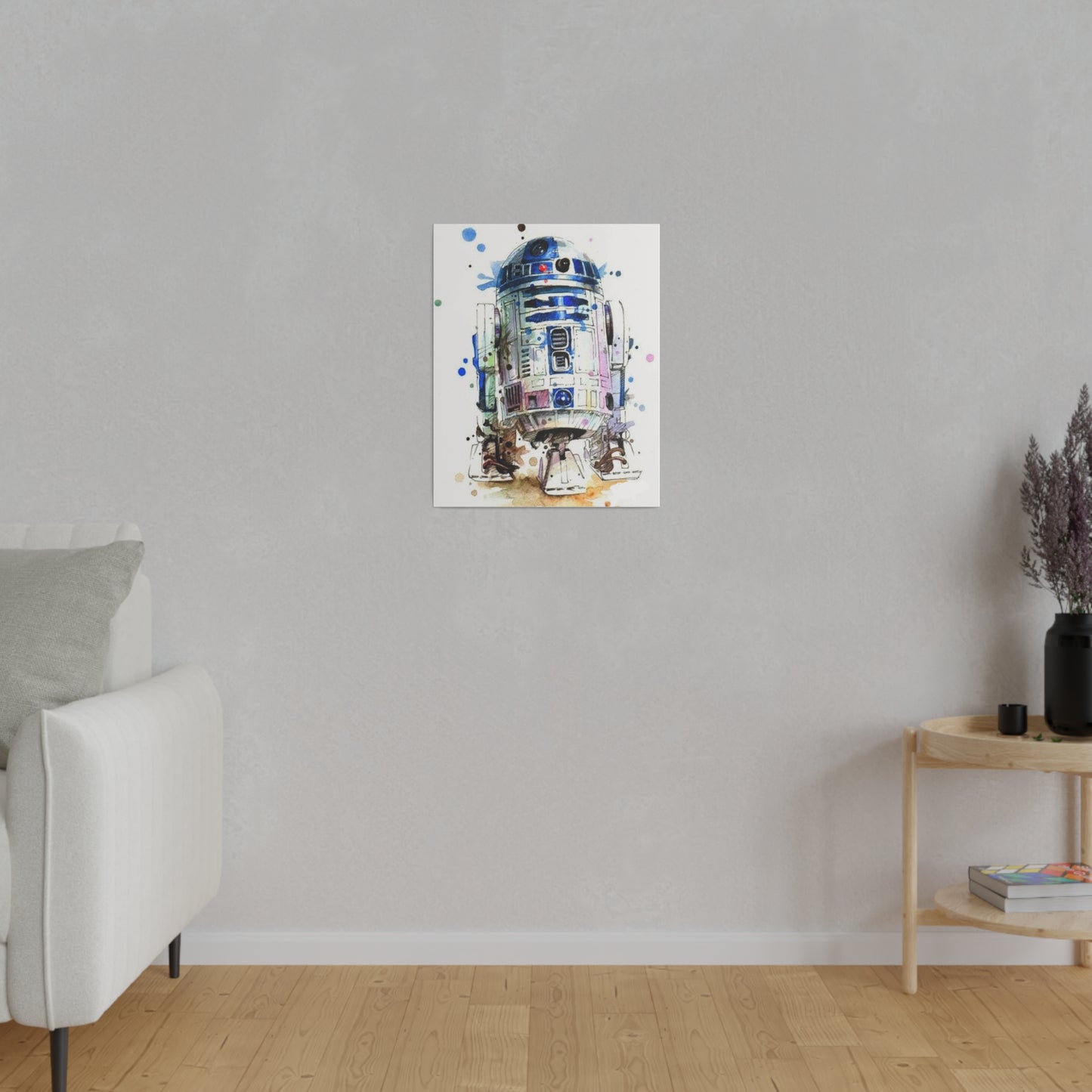 Star Wars R2-D2 Watercolor Art Canvas: Droid Delight