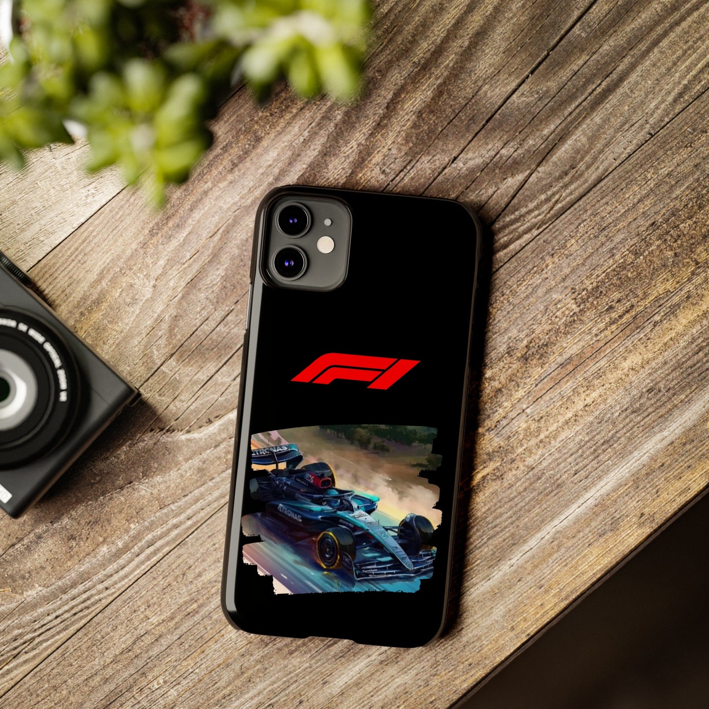 F1 Mercedes Racecar Iphone 15, 14, 13, 12, 11 Cases