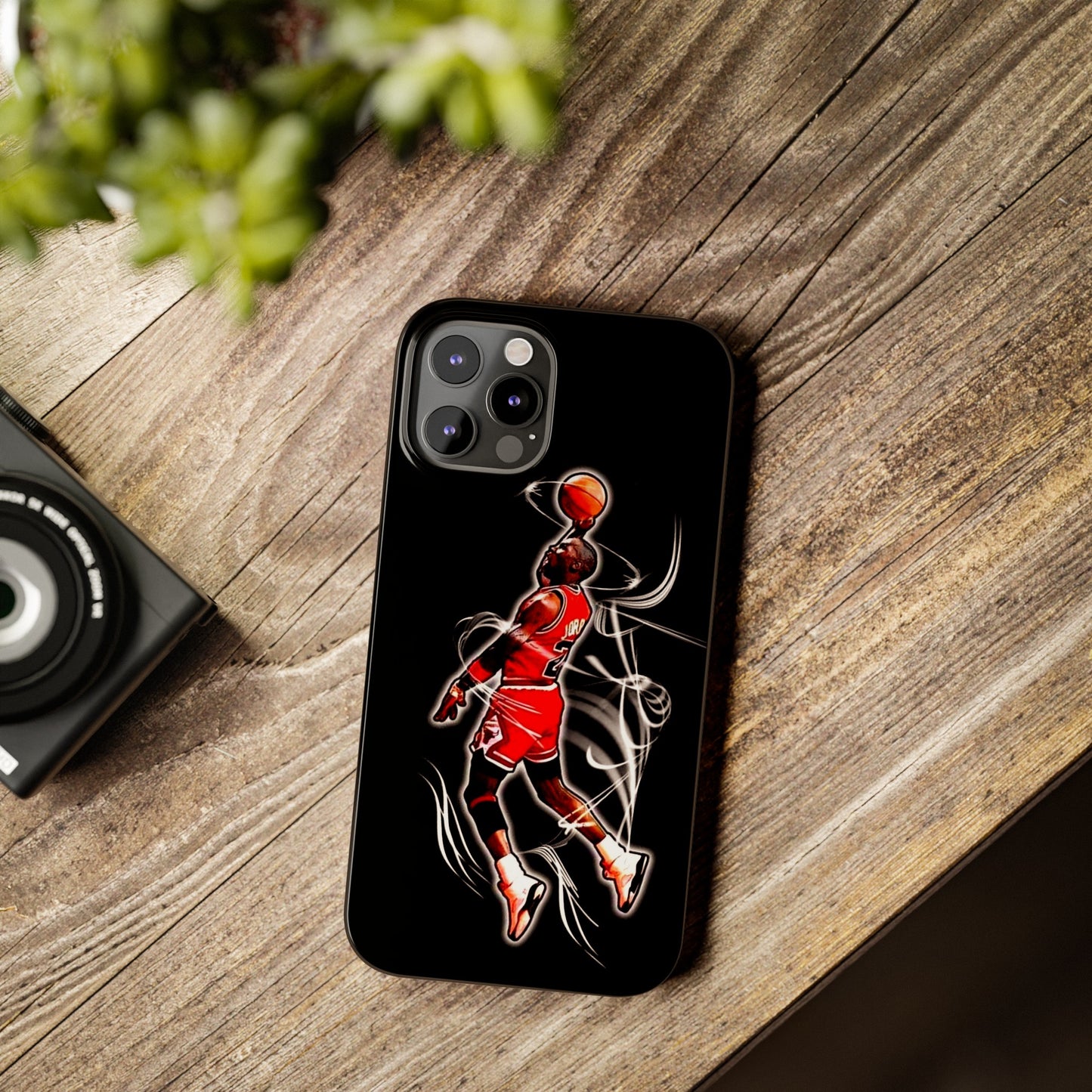 Michael Jordan Dunks and Scores" iPhone 15, 14, 13, 12, 11 Cases