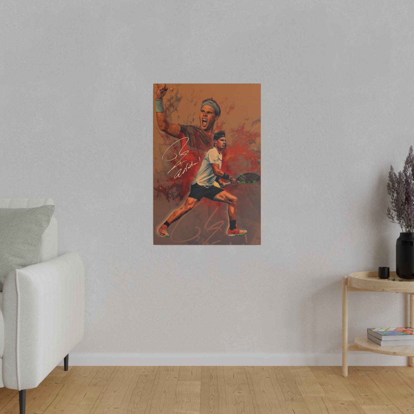 Tennis Legend Nadal: Game, Set and Match Canvas