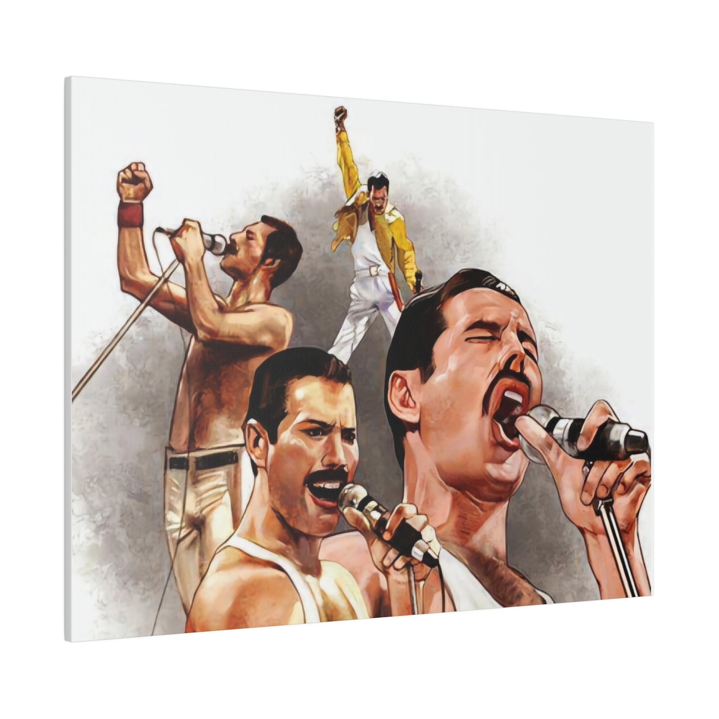 Queen and Freddie Mercury on Live Aid - Canvas