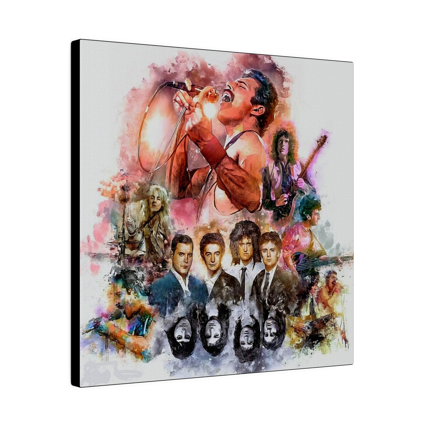 Queen: Compilation of Iconic Moments" Canvas Oil Painting