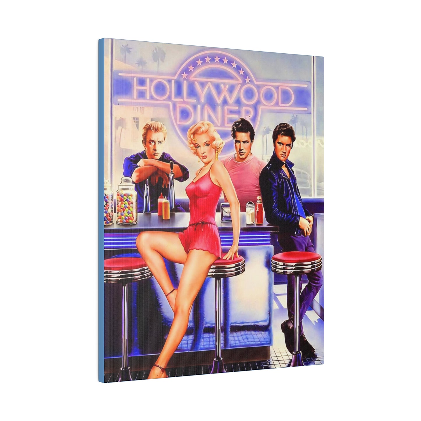 Legends of Hollywood: Diner of the Departed" Canvas