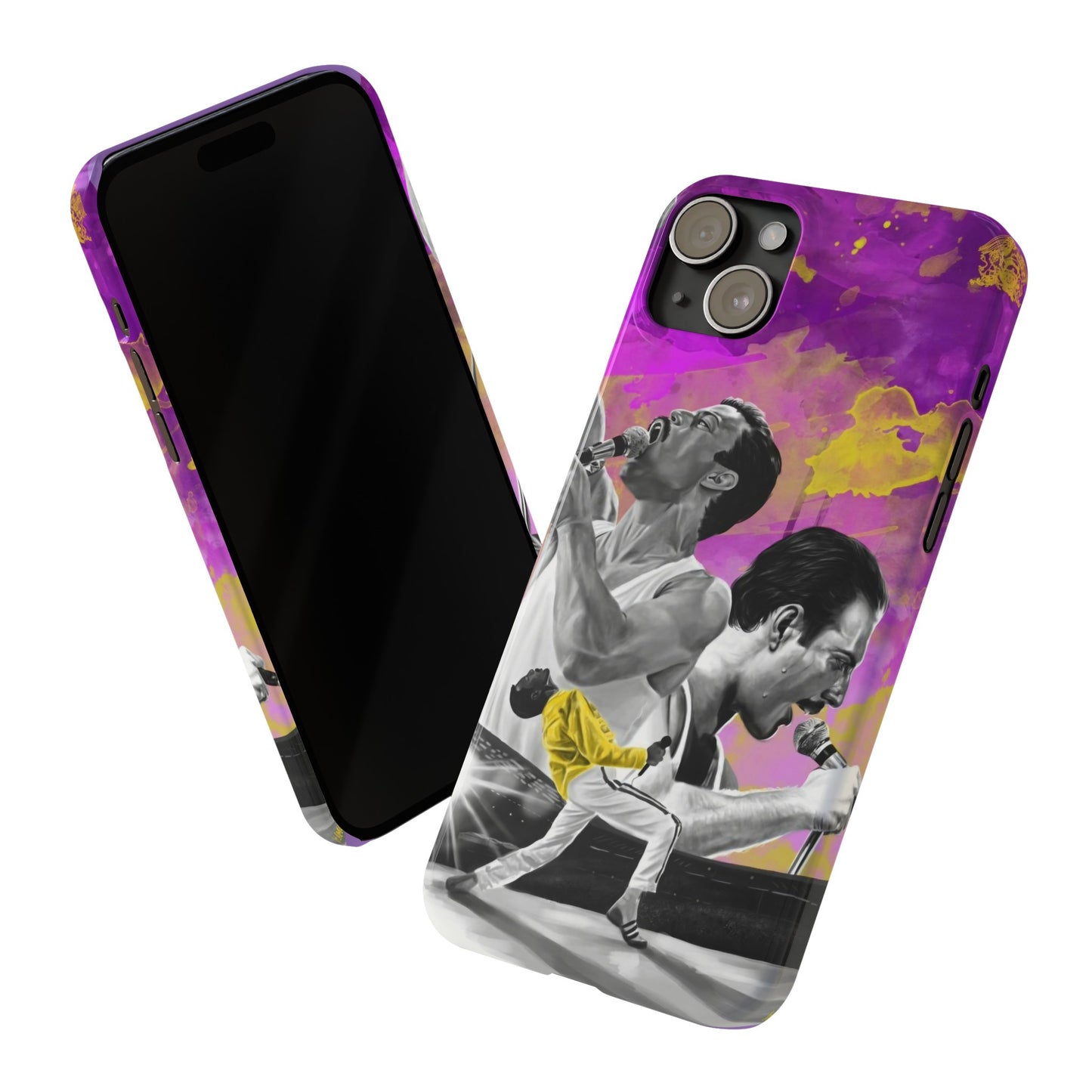 Queen Freddie Mercury on Live Aid IPhone 15, 14, 13, 12 Cases