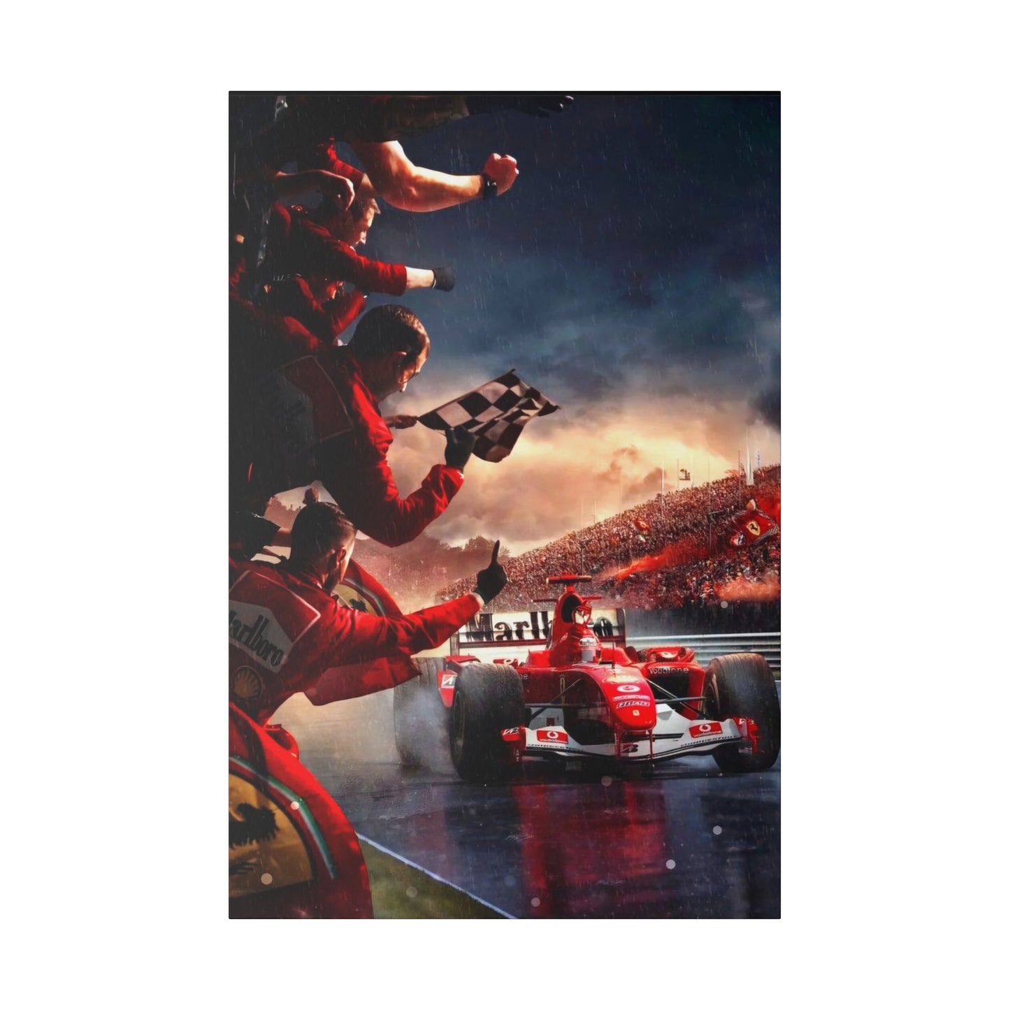 Ferrari Michael Schumacher Victory Canvas: Celebrate the Legend
