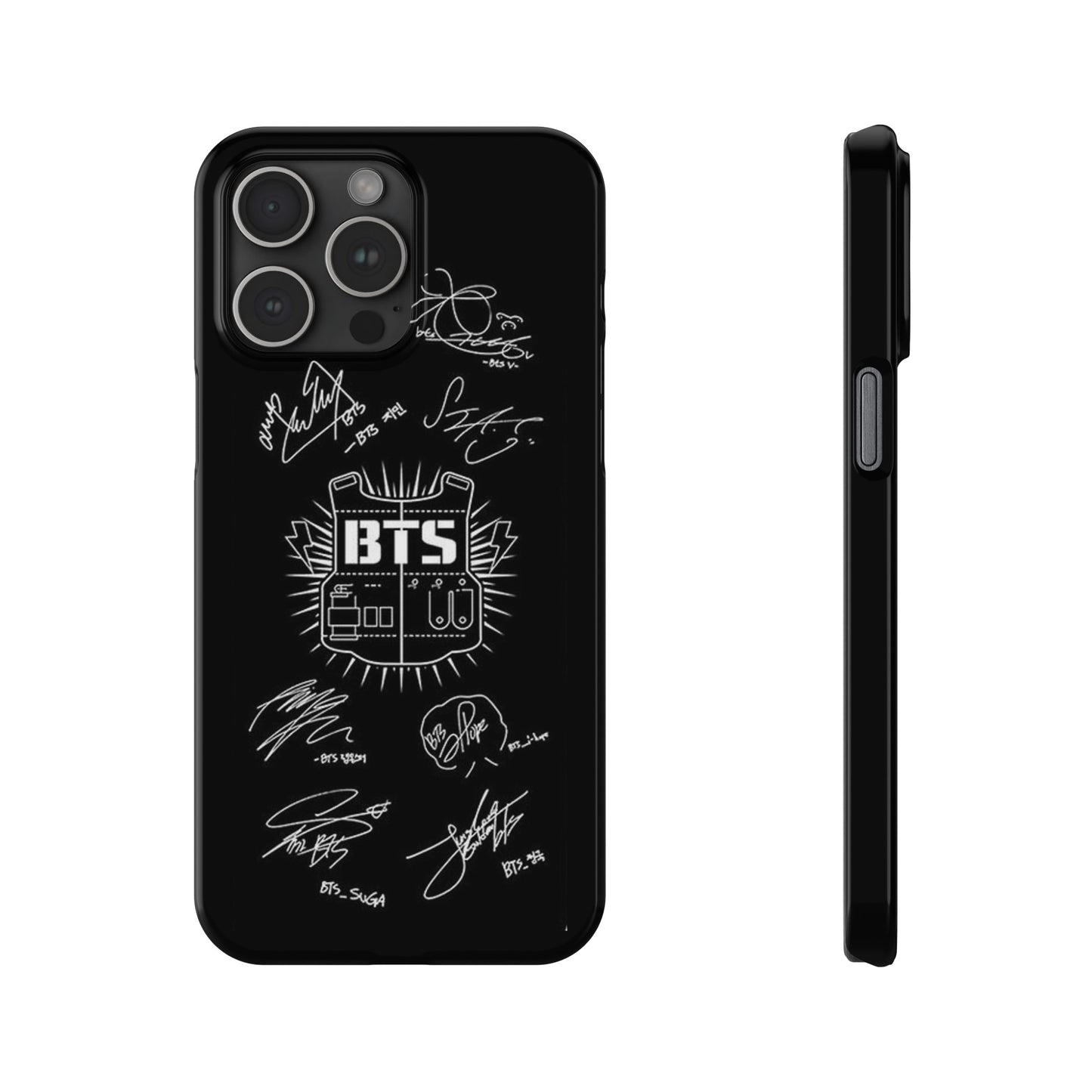 BTS Signature IPhone 15, 14, 13, 12 Cases