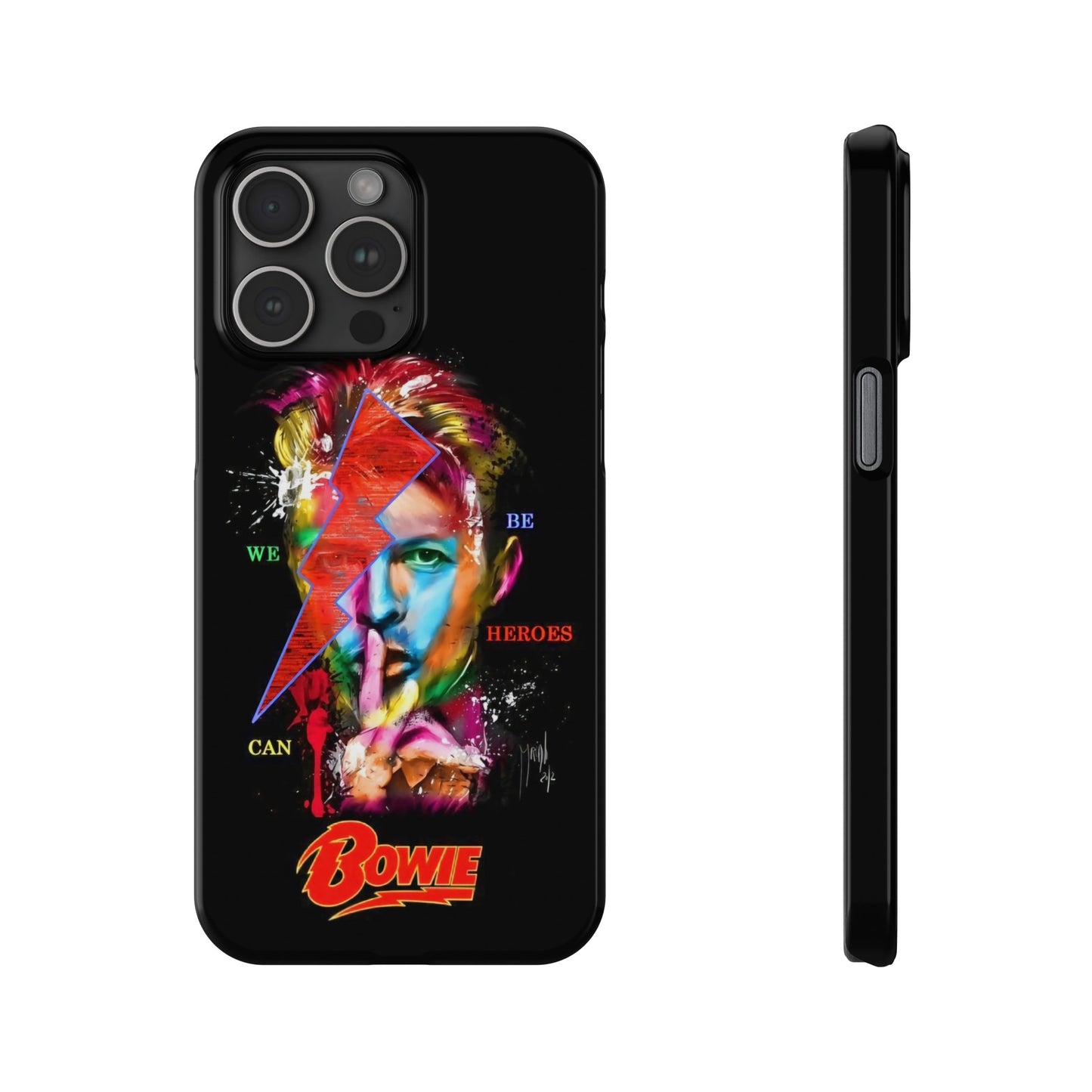 David Bowie: We Can Be Heroes" iPhone 15, 14, 13, 12 Cases