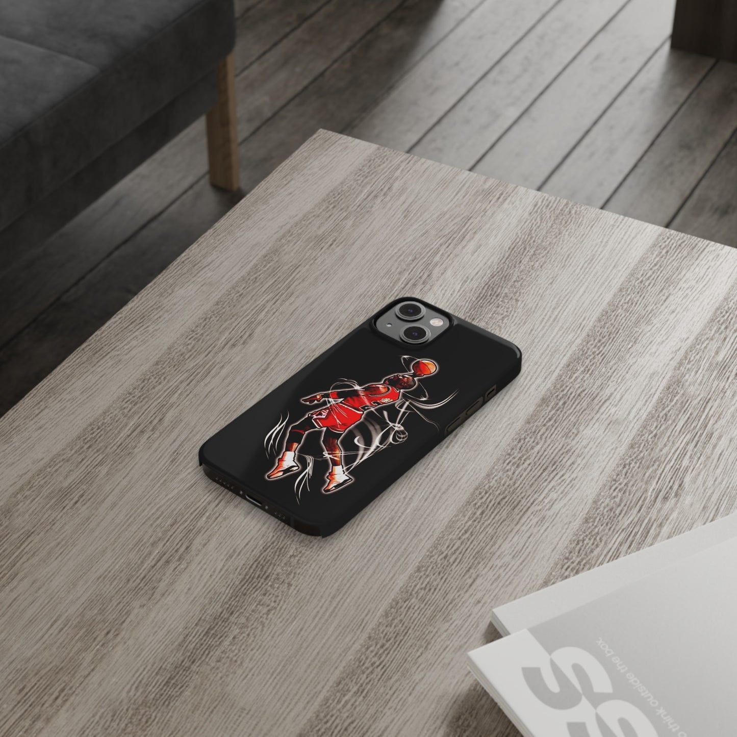 Michael Jordan Dunks and Scores" iPhone 15, 14, 13, 12, 11 Cases