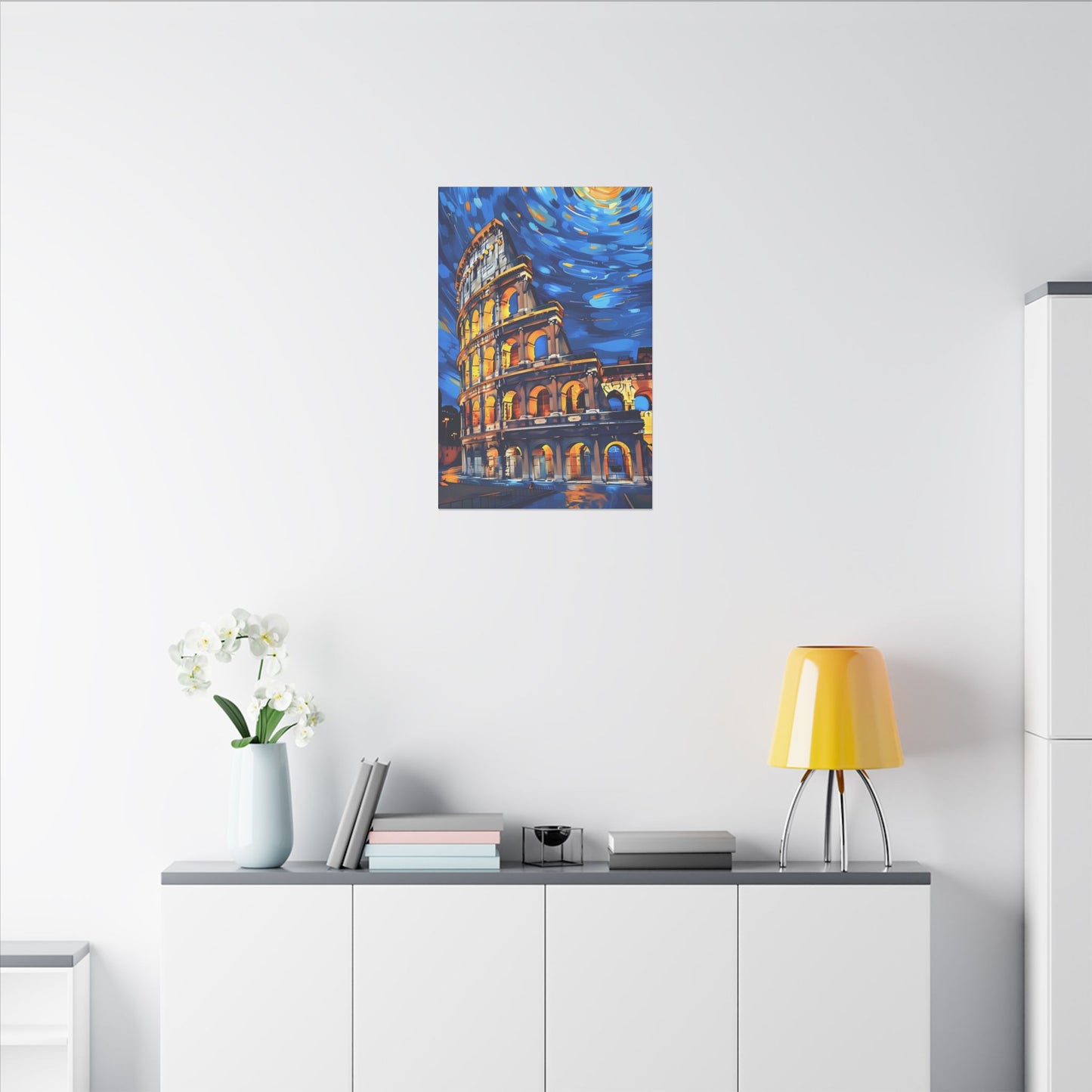 Canvas Colosseum Meets Van Gogh Style