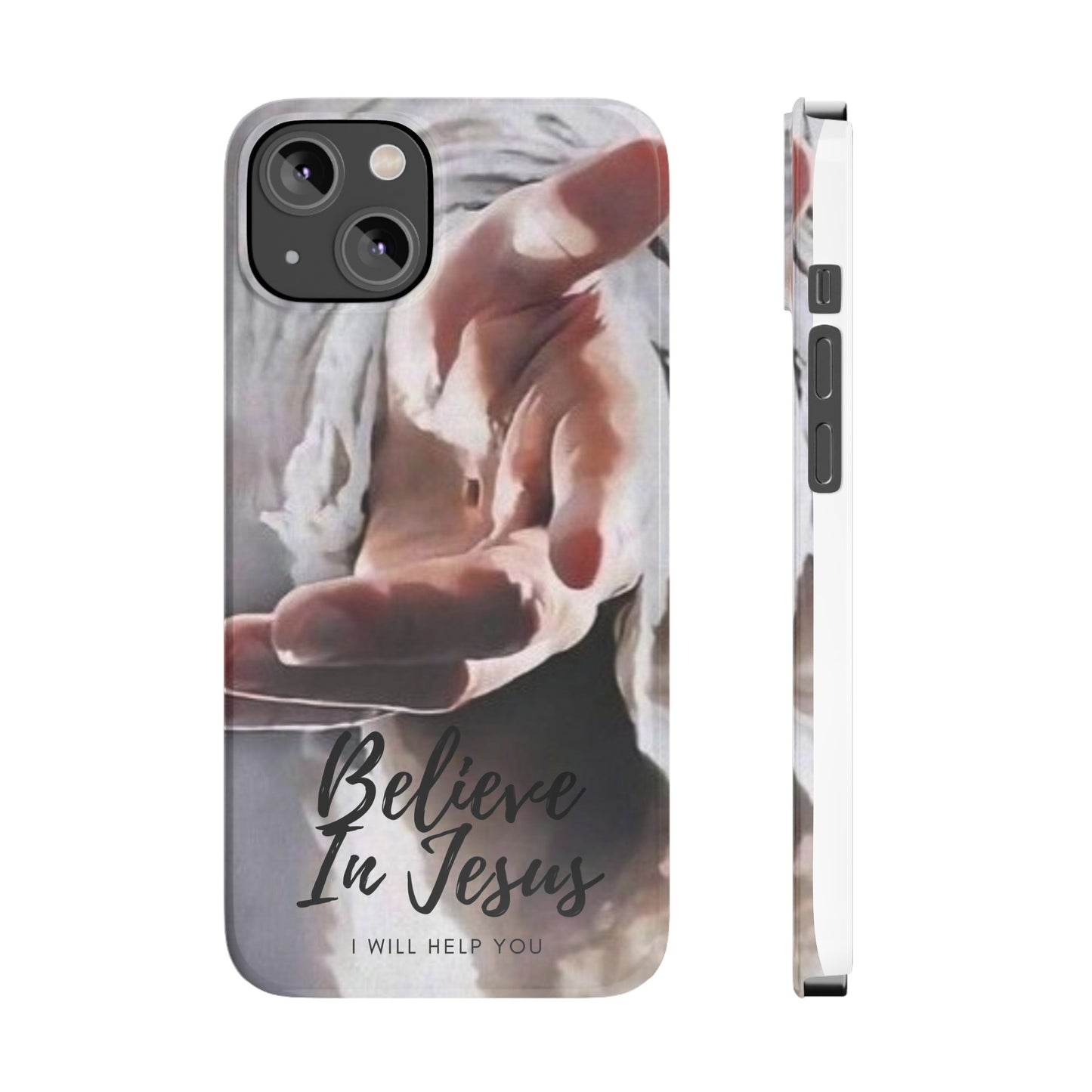 Believe: Jesus Reaches Out His Hand" iPhone 15, 14, 13, 12, Cases