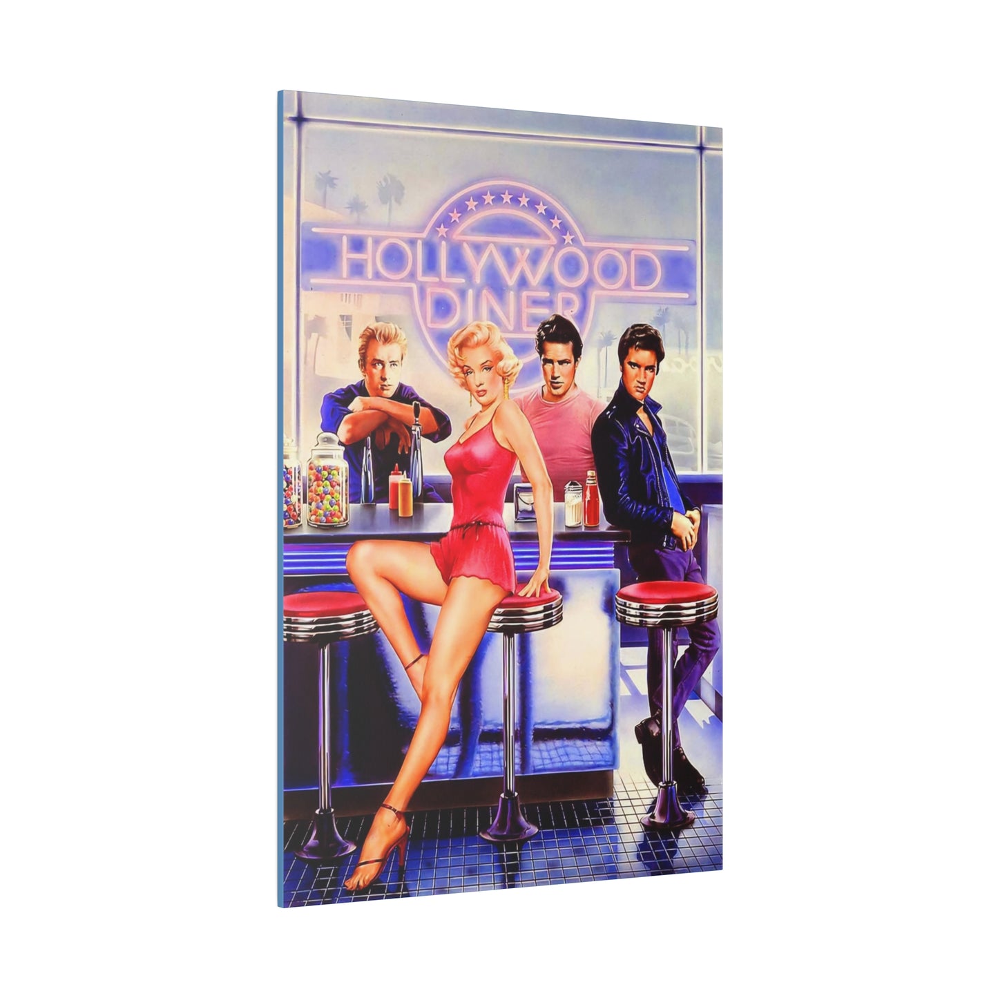 Legends of Hollywood: Diner of the Departed" Canvas