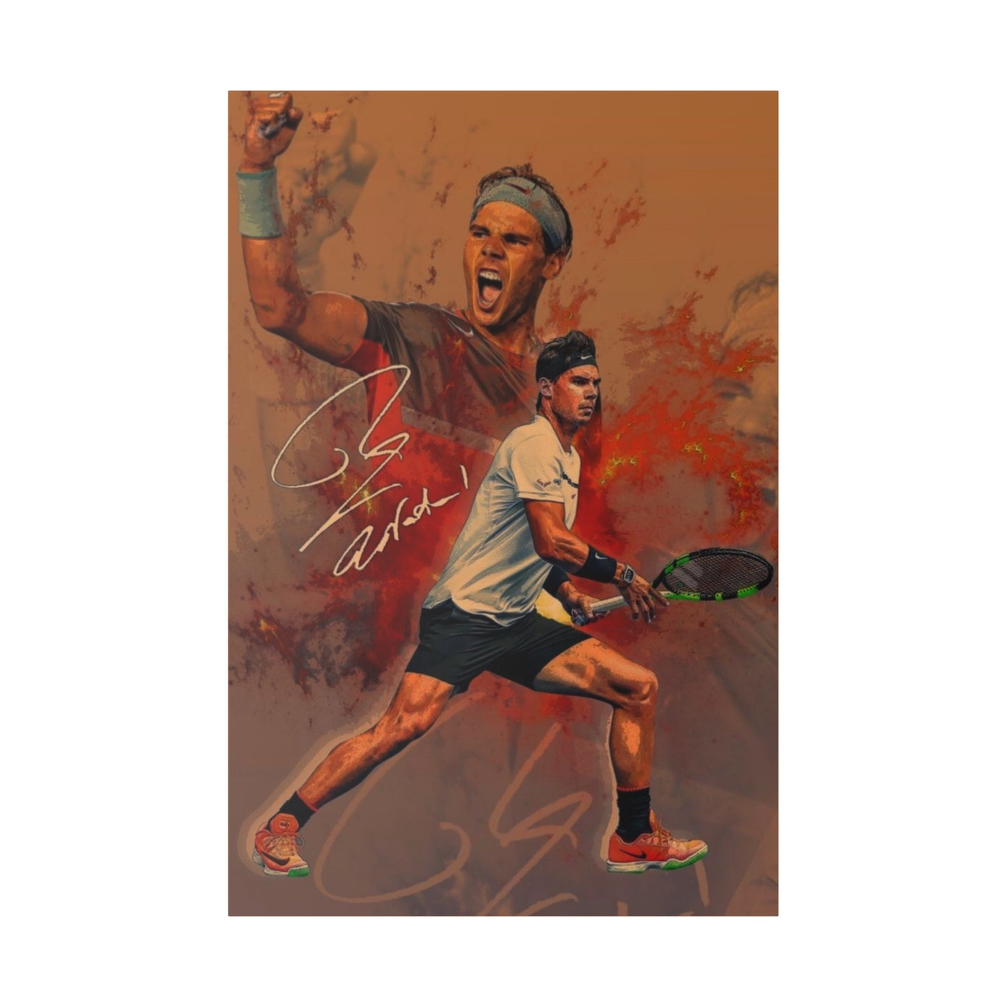 Tennis Legend Nadal: Game, Set and Match Canvas