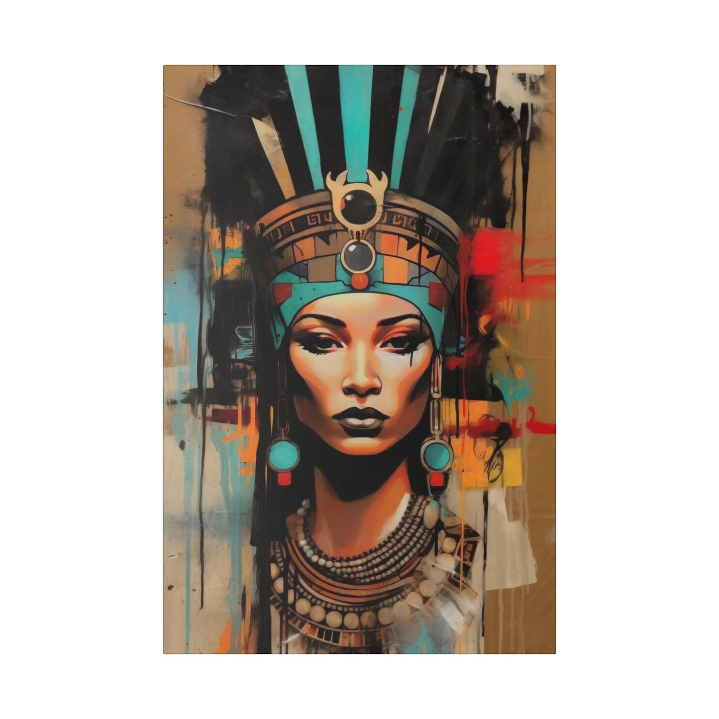 Pharaoh Queen of Egypt: Regal Wall Art - Canvas