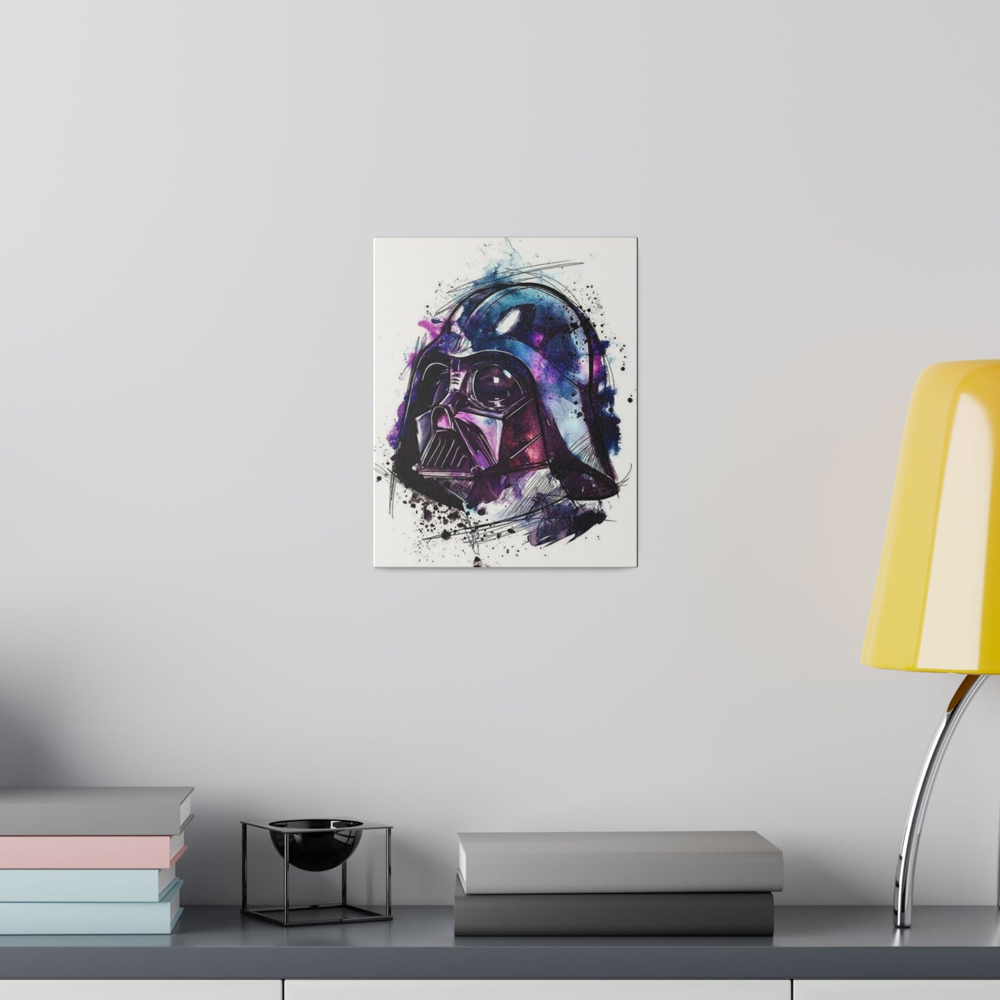 Star Wars Darth Vader Watercolor Canvas: Dark Side Art