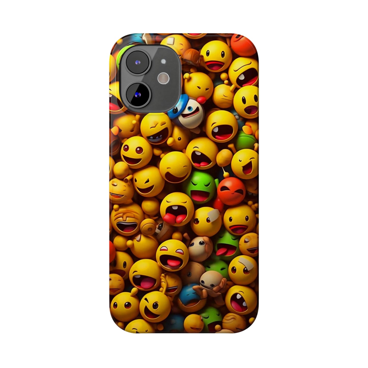 Colorful Emoji Iphone 15, 14, 13, 12 Cases