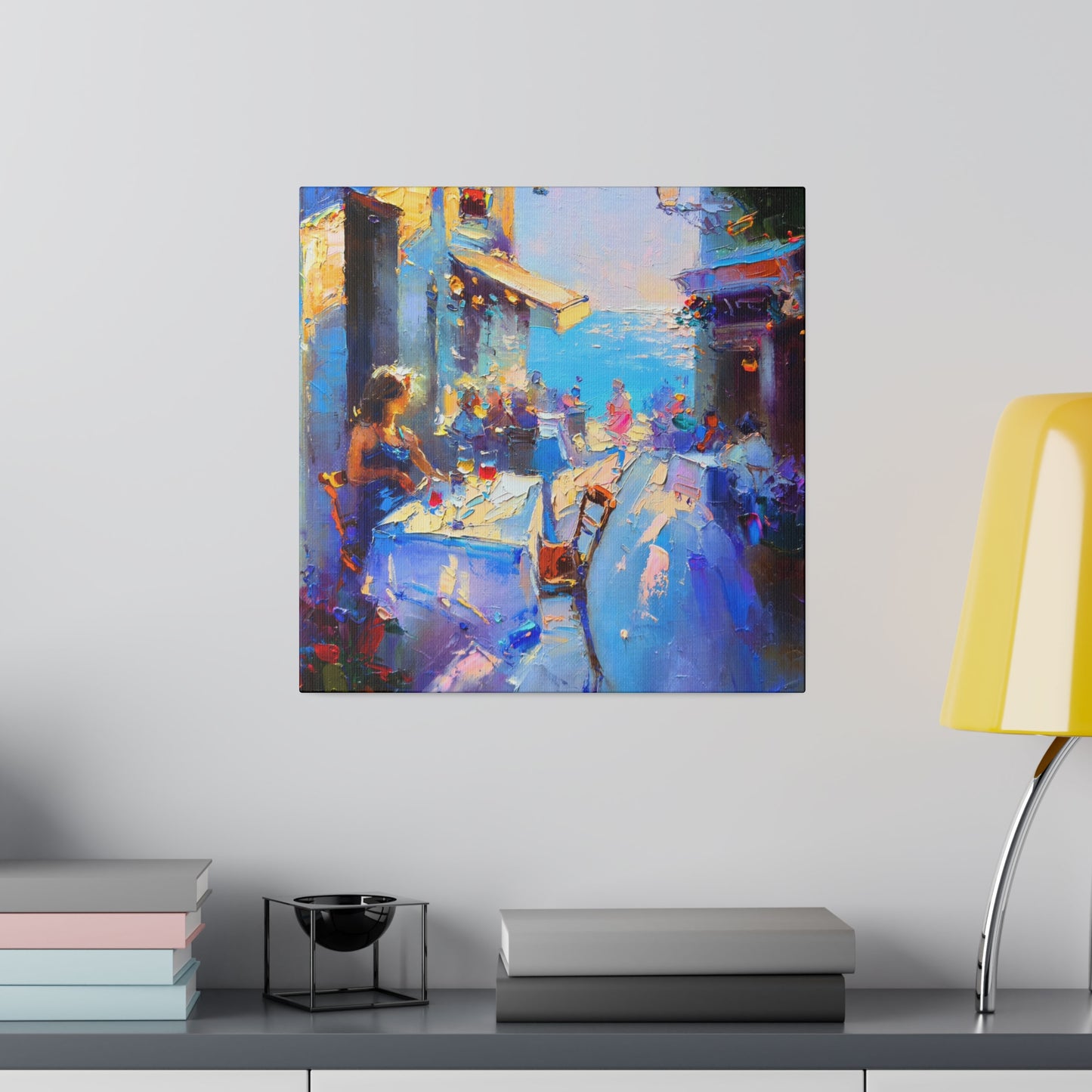 Coastal Conversations: Women at Lunch - Canvas