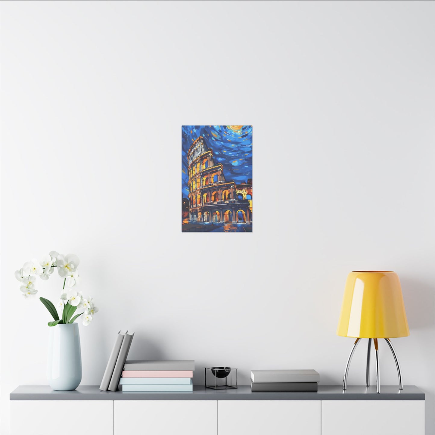 Canvas Colosseum Meets Van Gogh Style