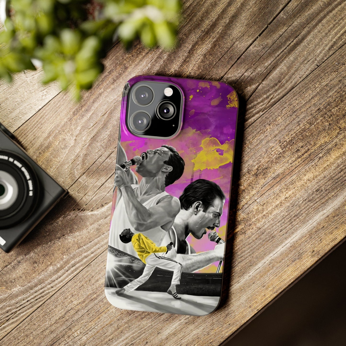 Queen Freddie Mercury on Live Aid IPhone 15, 14, 13, 12 Cases