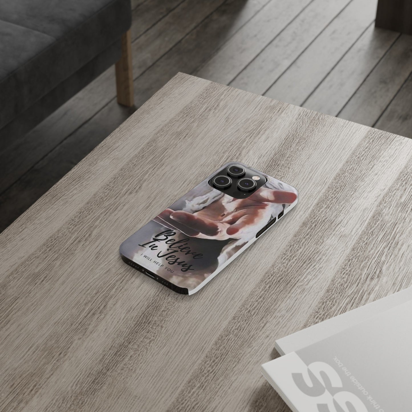 Believe: Jesus Reaches Out His Hand" iPhone 15, 14, 13, 12, Cases