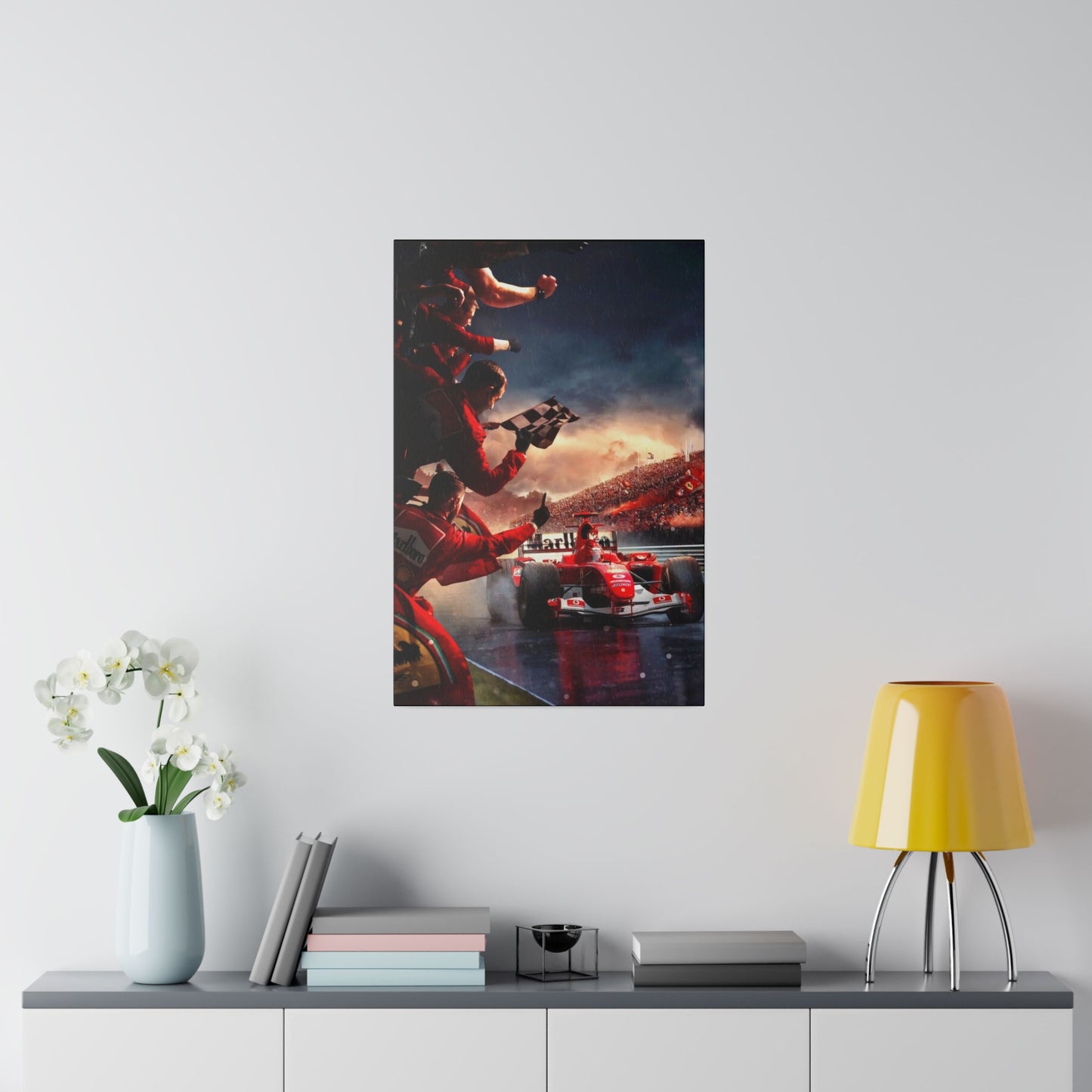 Ferrari Michael Schumacher Victory Canvas: Celebrate the Legend