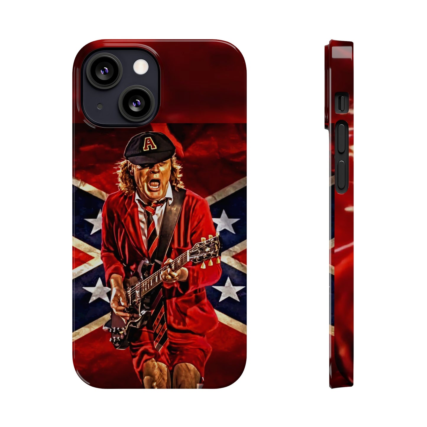ACDC, with Angus Young Iphone 15, 14, 13, 12 Cases
