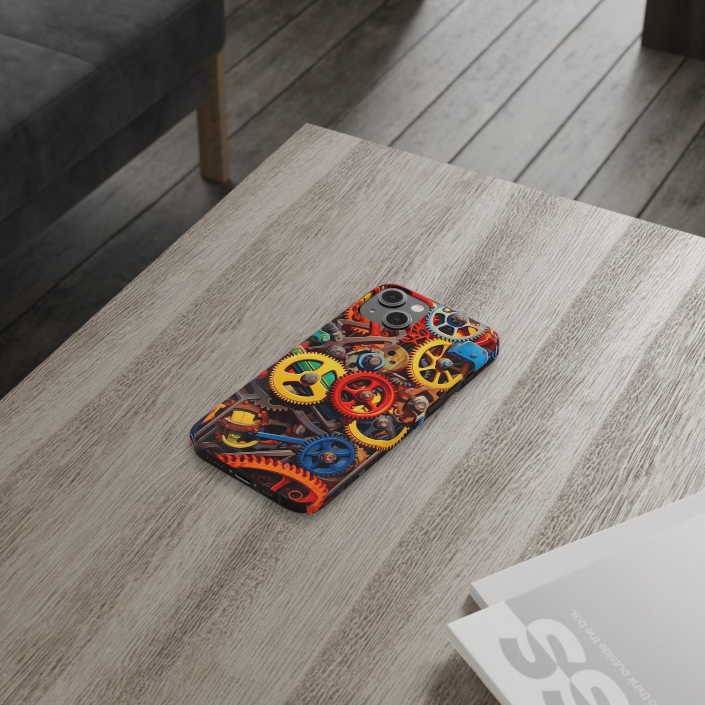 Colorful Gears: Iphone 15, 14, 13, 12 Cases