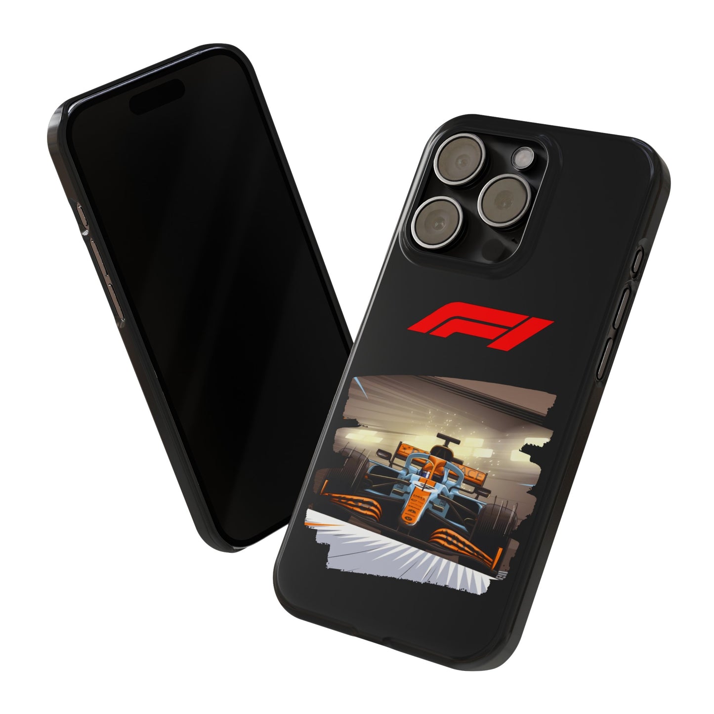 F1 McClaren Orange Car Iphone 15, 14, 13, 12, 11 Cases